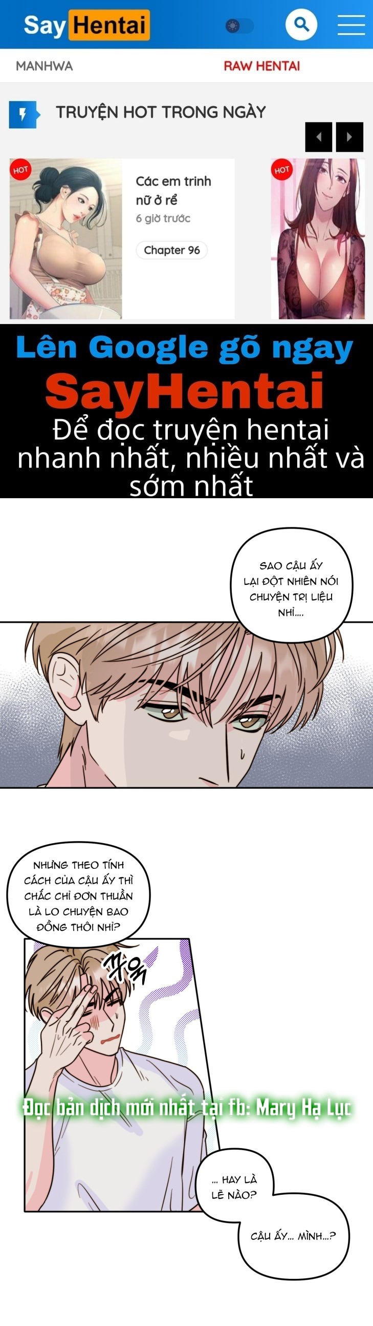 [18+] Tình Yêu Viêm Xoang Chapter 3.2 - Page 1