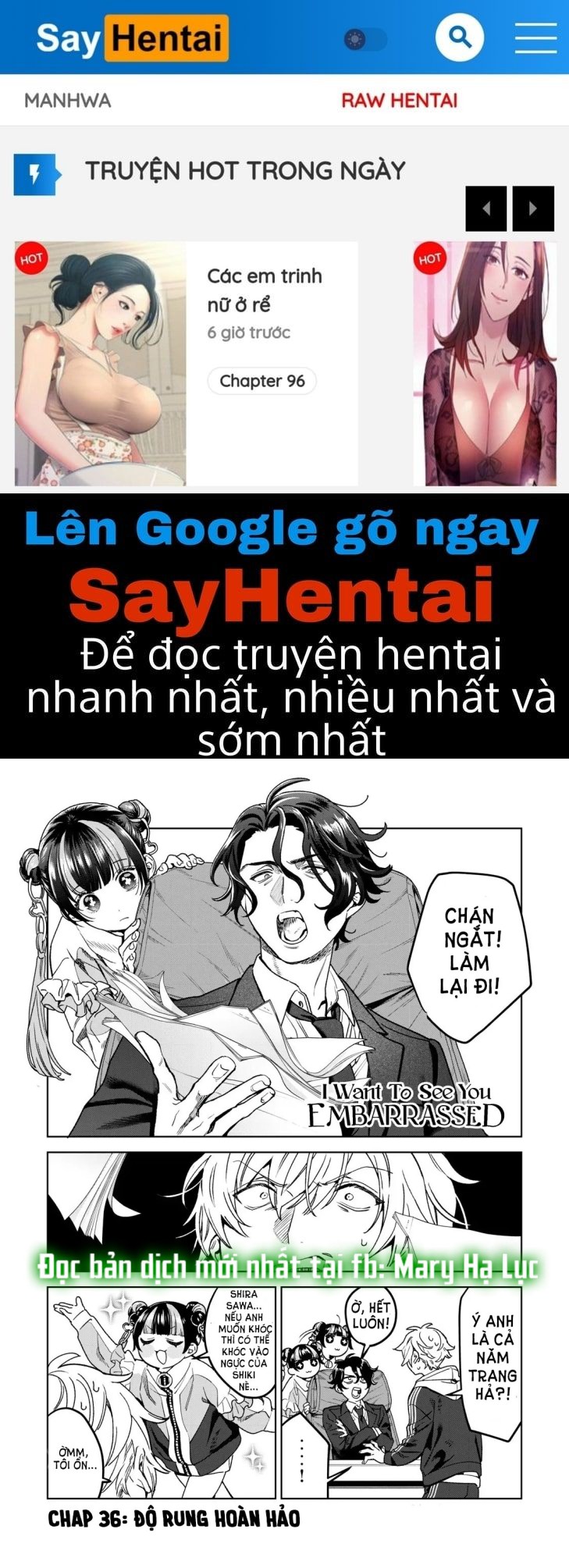 [18+] Tôi Muốn Thấy Dáng Vẻ Ngại Ngùng Của Cậu Chapter 36.1 - Page 1