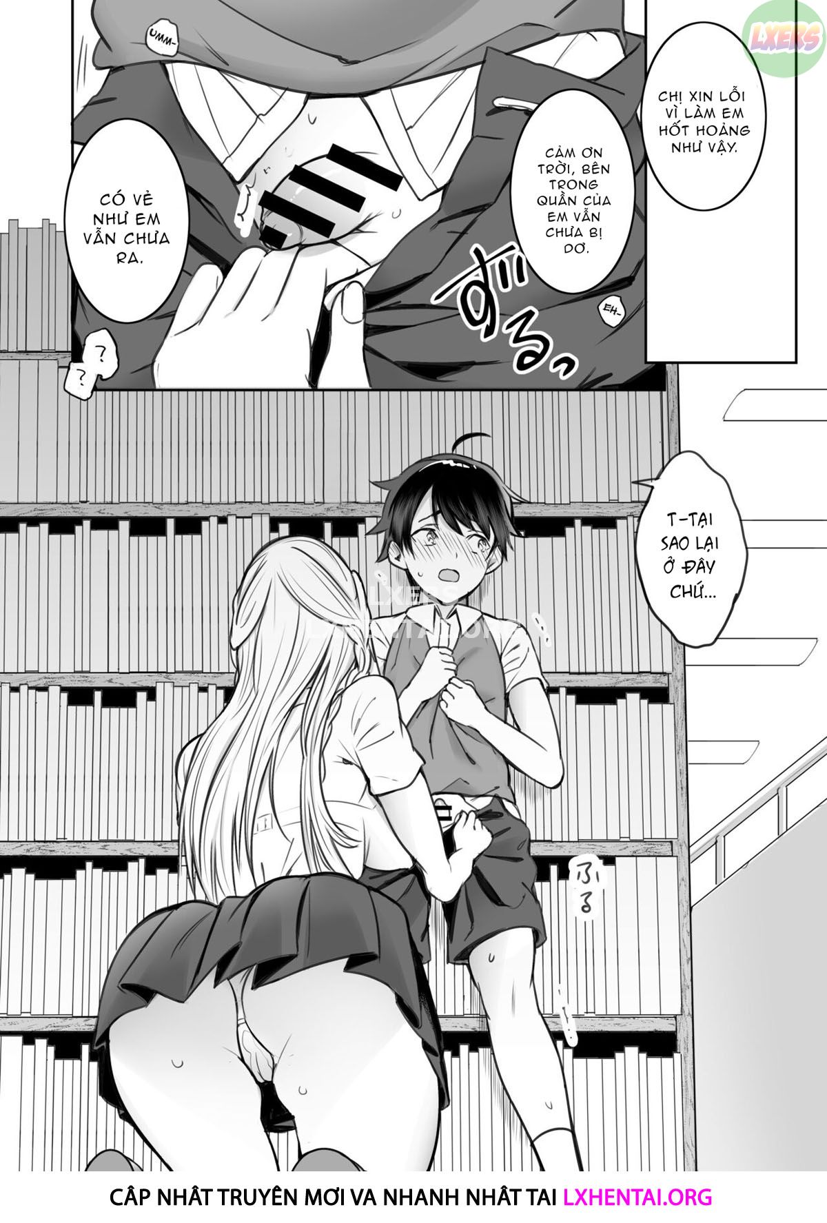 A Story About the Lewd Things the Onee-San I Met at the Library Does to Me Oneshot - Page 9