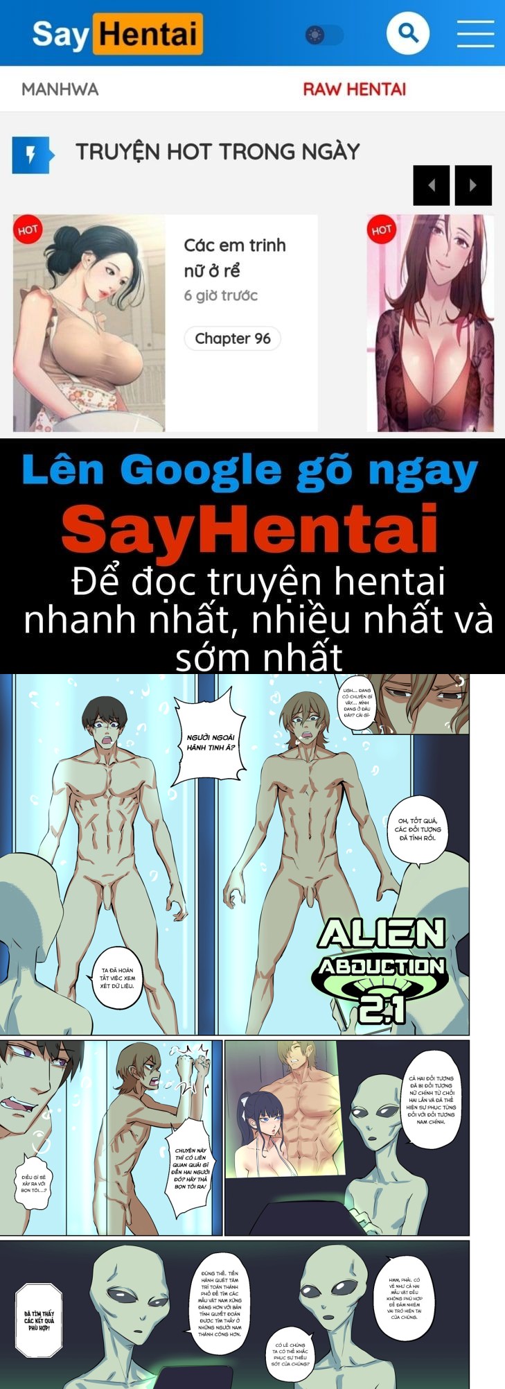 Alien Abduction Chương 2.1 - Cái kết của hai thanh niên trêu gái - Page 1