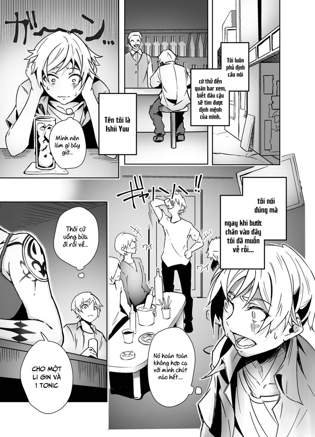 Bar de Deatta Zenshin Tattoo no Onee-san to Icha Love Ecchi Oneshot - Page 3