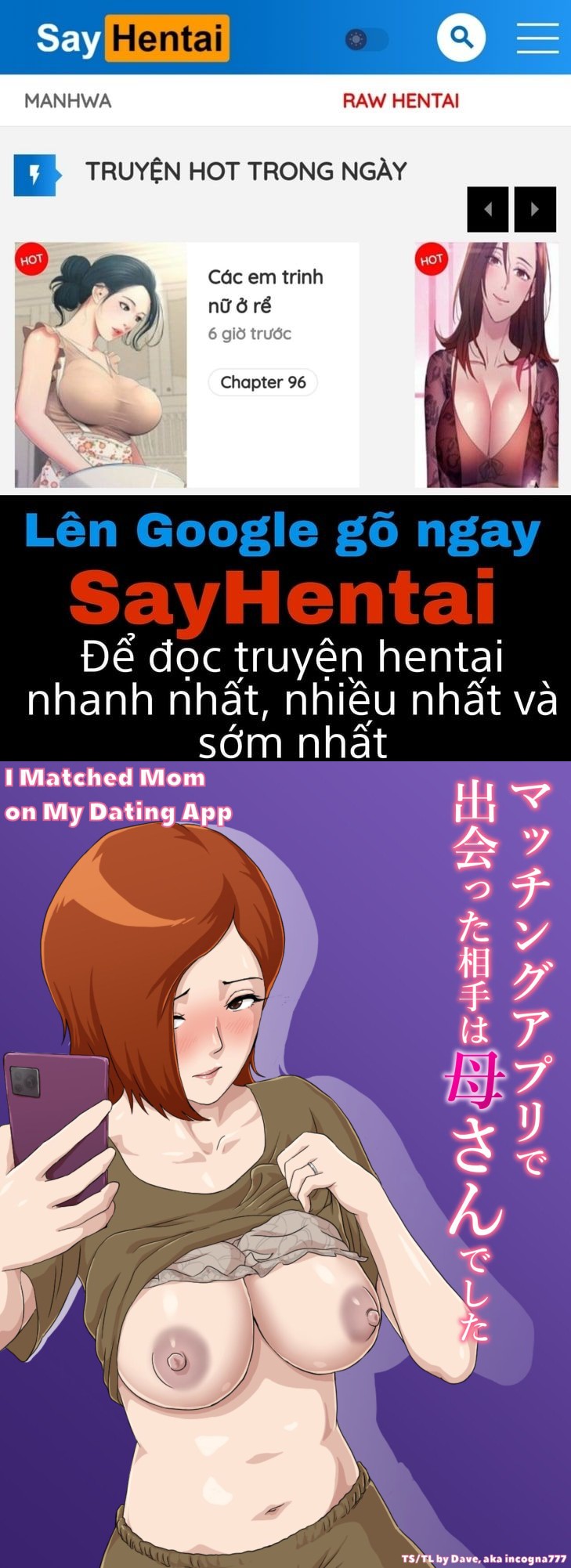 Bắt Gặp Mẹ Sử Dụng Cùng App Hẹn Hò!!! Chapter 1 - Page 1