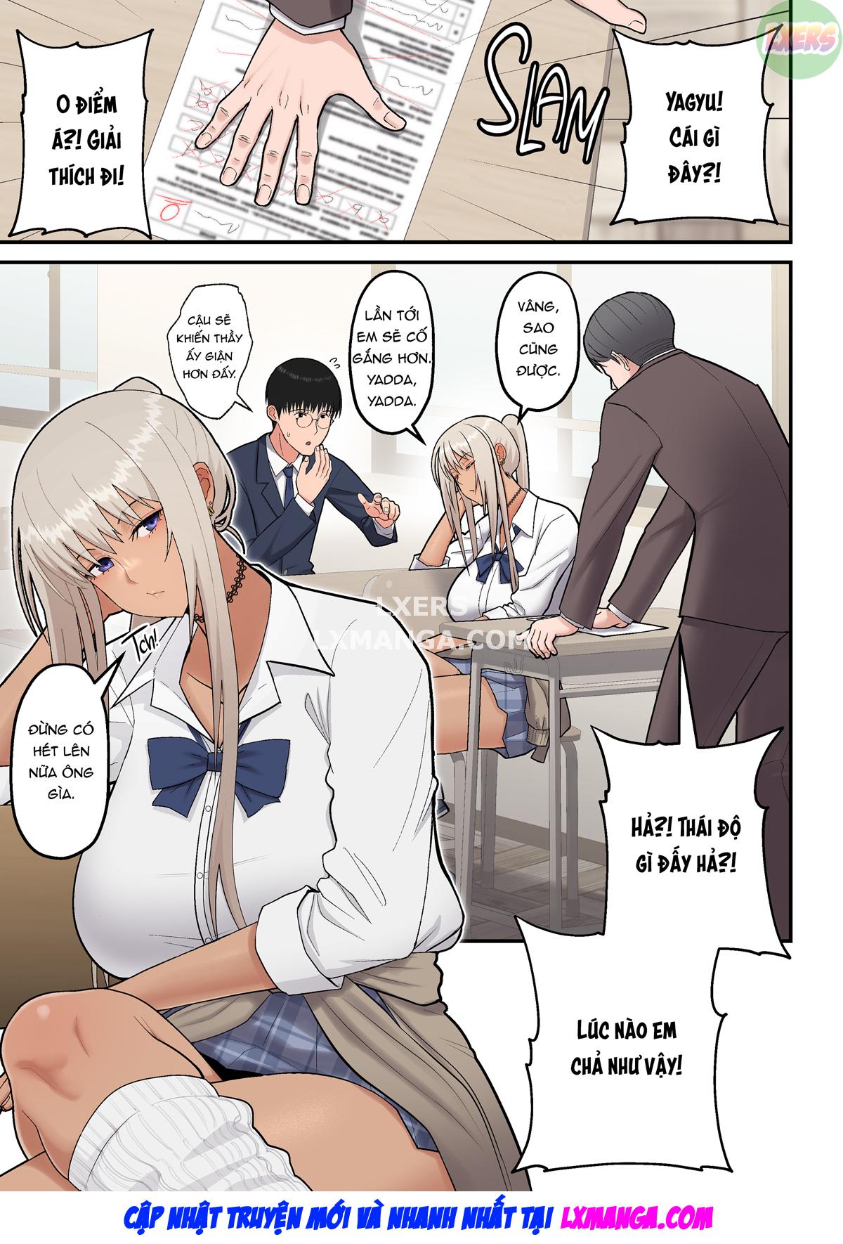 Class no Kinpatsu Kyonyuu Gal to Itya Love Ecchi suru Hanashi Oneshot - Page 4