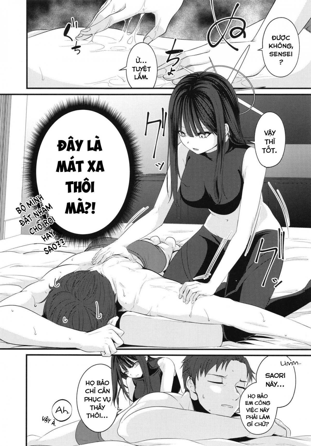 Công việc đầu tiên của Saori. (Blue Archive) Oneshot - Page 7