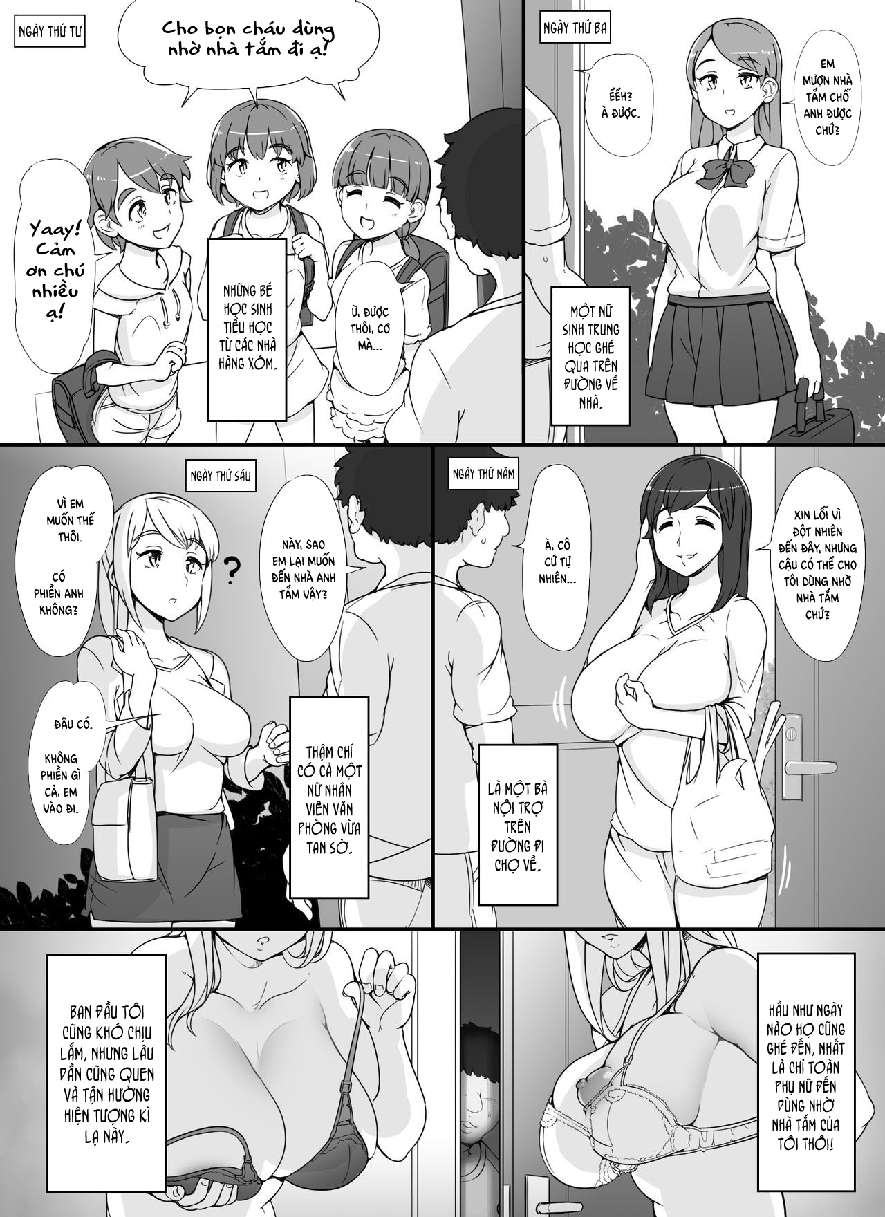 Dàn gái xinh trong bồn tắm Chapter 1 - Page 7