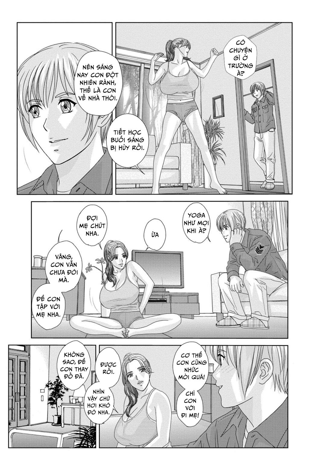 Dear My Mother Chap 14 - Luyện Sex Trên Sàn - Page 4