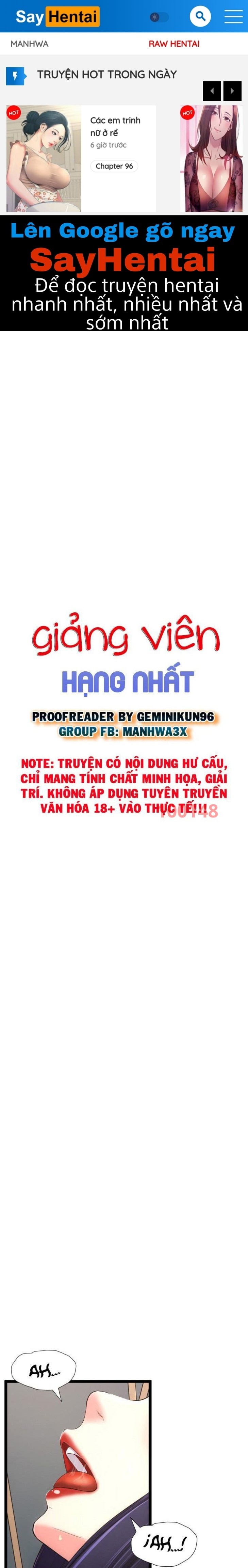 Giảng viên hạng nhất Chapter 23 - Page 1