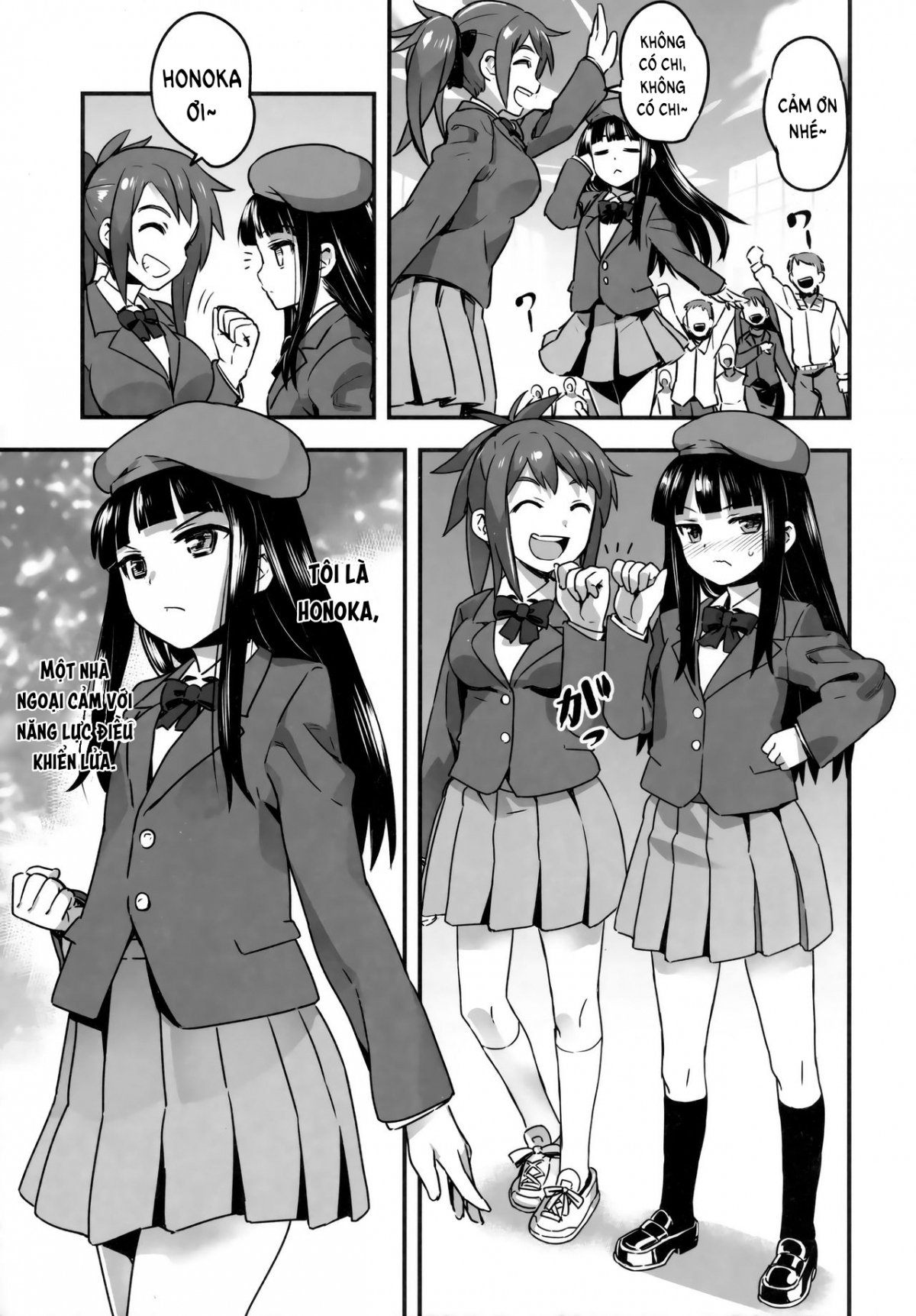 Hadakahime Honoka San Kyodai Osubuta vs Chounouryoku Shoujo! Oneshot - Page 8