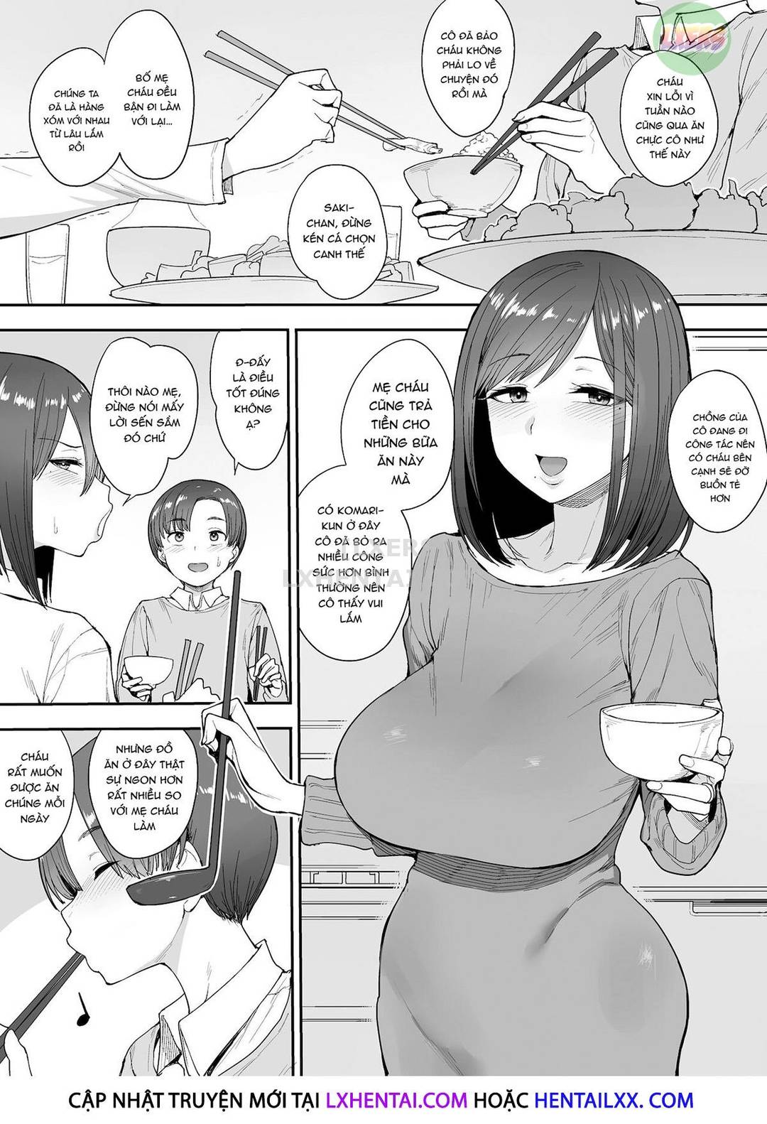 Hàng xóm succubus, Mẹ và Con Gái nhà Onomiya Oneshot - Page 4