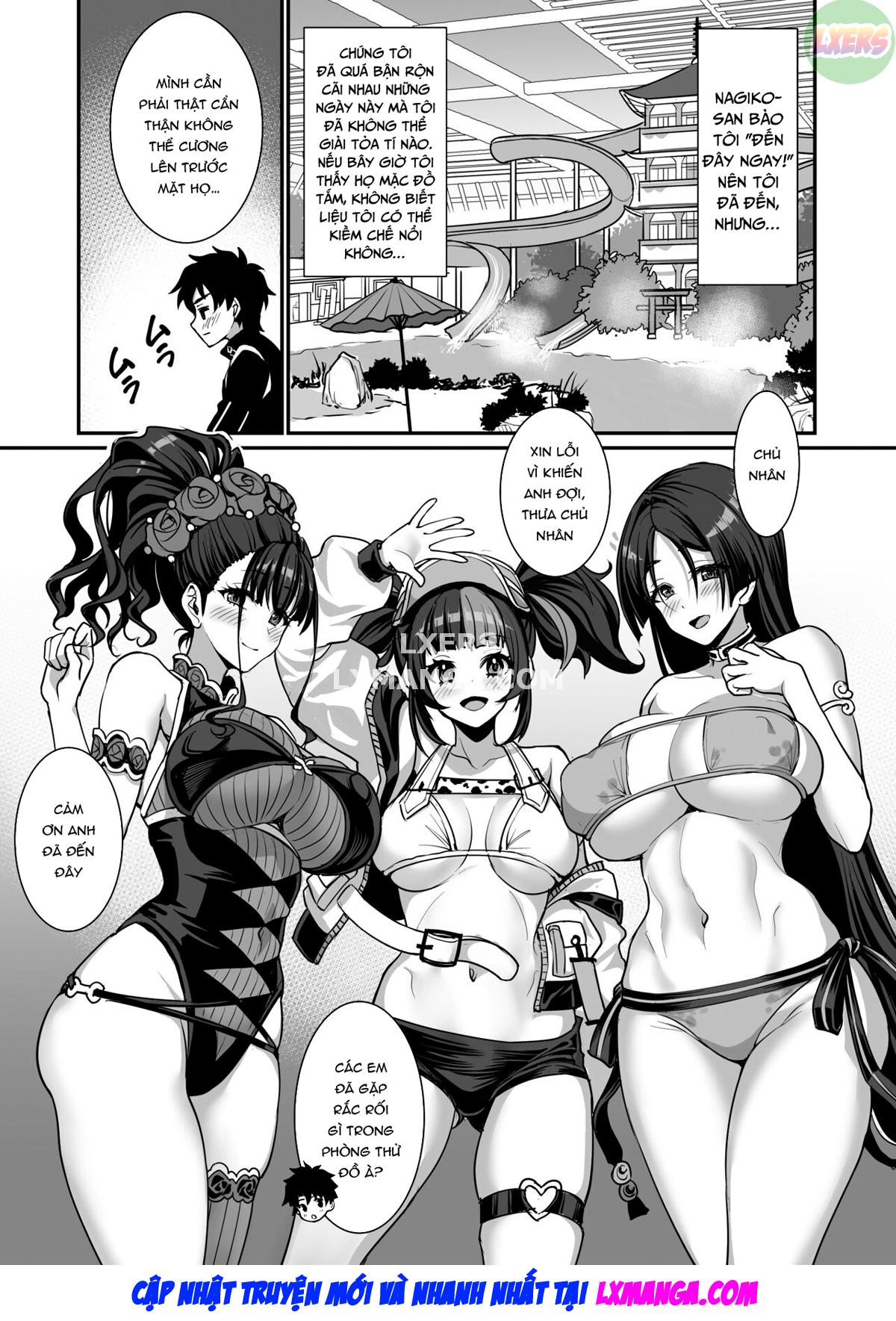 Heian Girls 4P Sexy Bathhouse Play Oneshot - Page 5