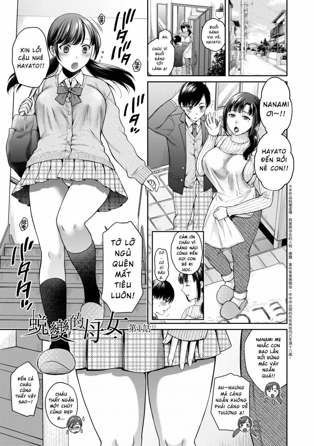 Henyousuru Oyako Etsuraku Ni Mezameru Saori, Yokubou Ni Ochiru Nanami Ch. 1 - Page 7