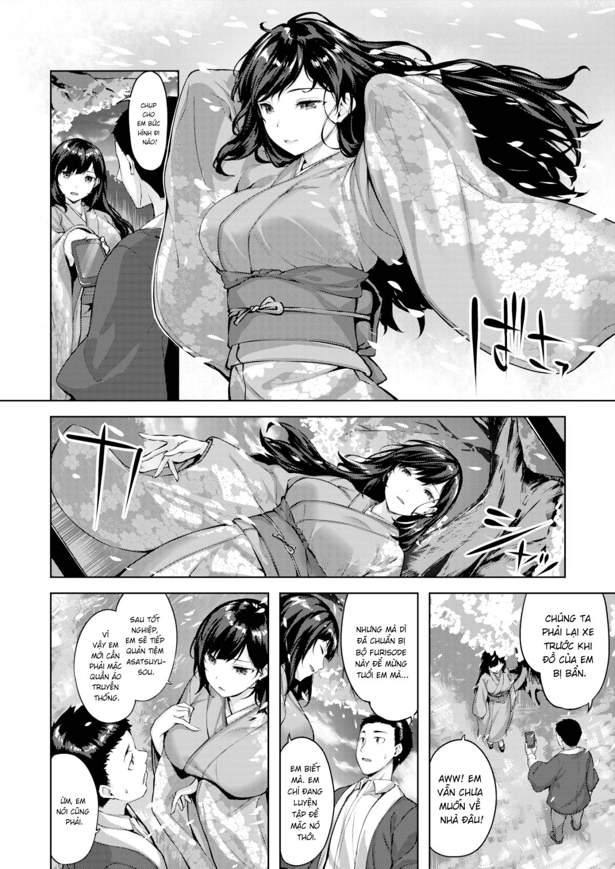 Hơi thở tươi mát dưới cây anh đào Oneshot - Page 3