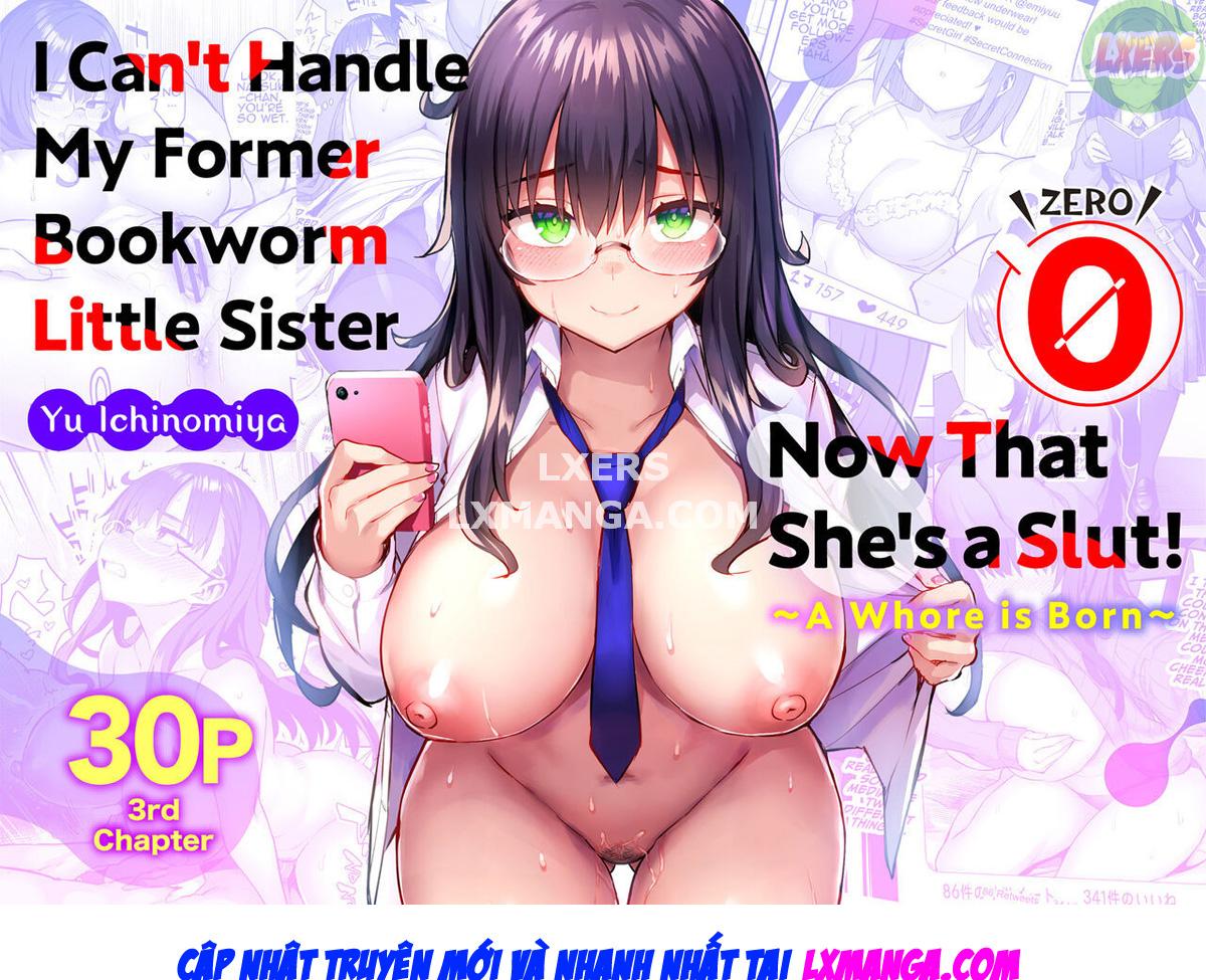 I Can't Handle My Former Bookworm Little Sister Now That She's a Slut! ~A Whore is Born Oneshot - Page 4