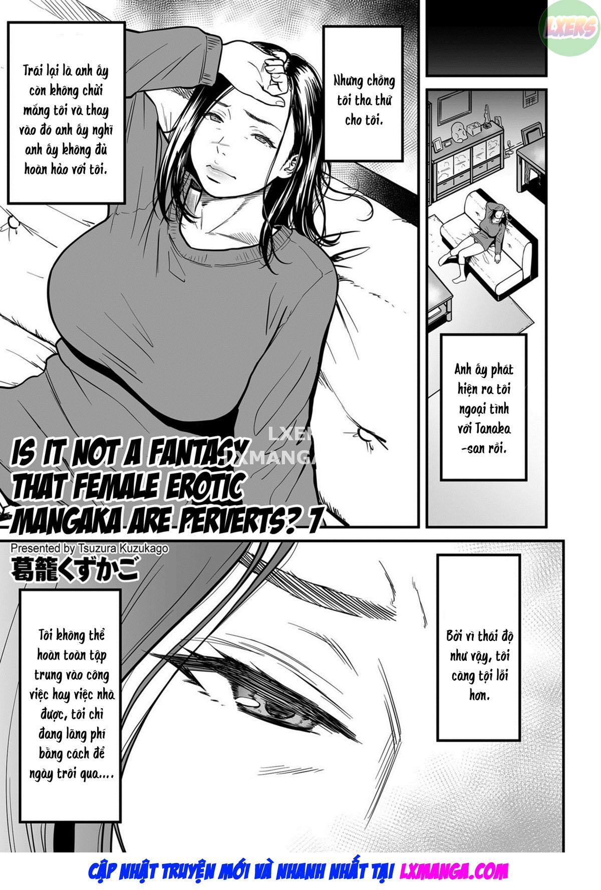 It’s Not A Fantasy That The Female Erotic Mangaka Is A Pervert - Trang 2