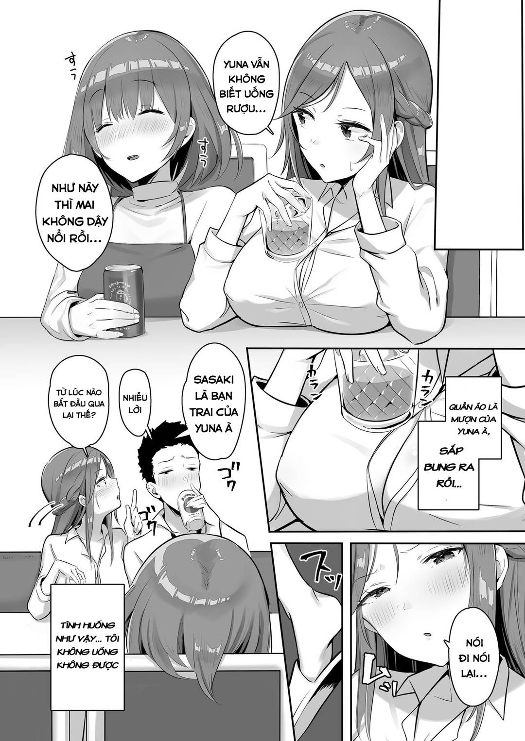 Kanojo ni wa Ienai… Kyonyuu Joushi to Hamemakuri SEX Zangyou Oneshot - Page 9