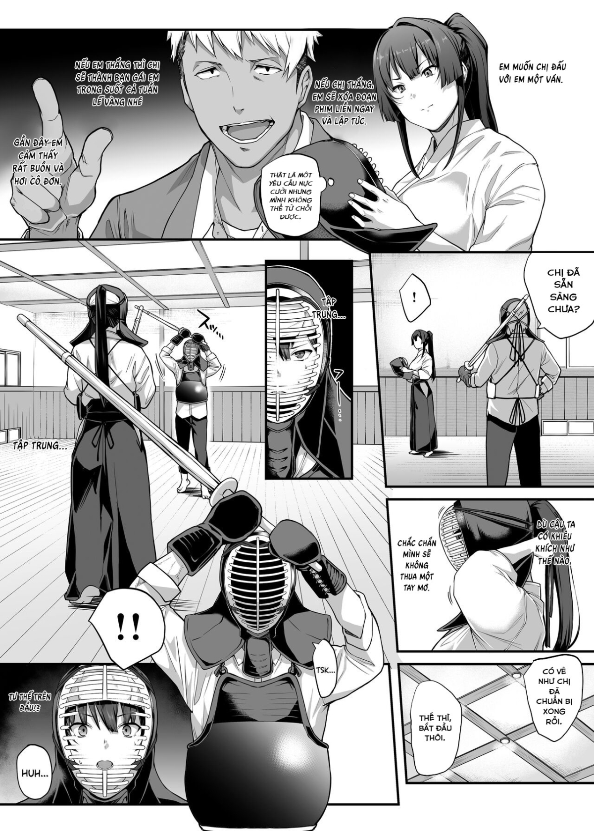 Kendoubu Shushou de Osananajimi no Bijin de Tsuyoi Boku no Kanojo ga, Charao ni Assari Otosareru Wake ga Nai Oneshot - Page 18