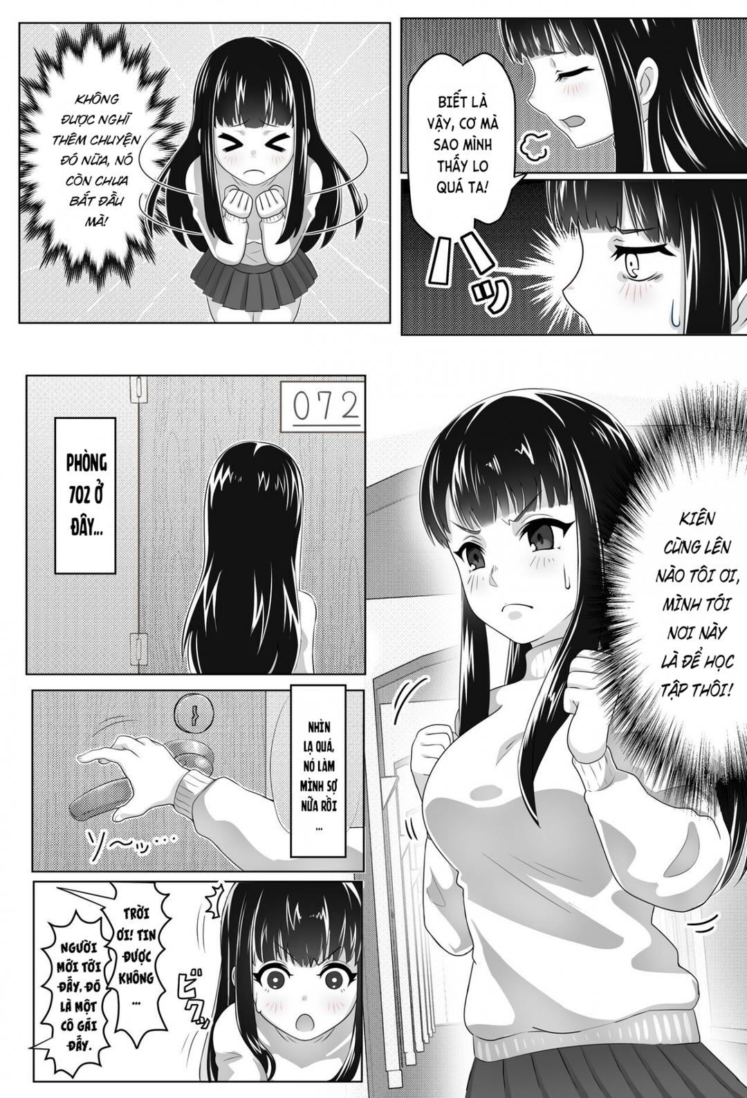 Kurokami Joukyou Shoujo to Otoko darake no Sharehouse Oneshot - Page 6