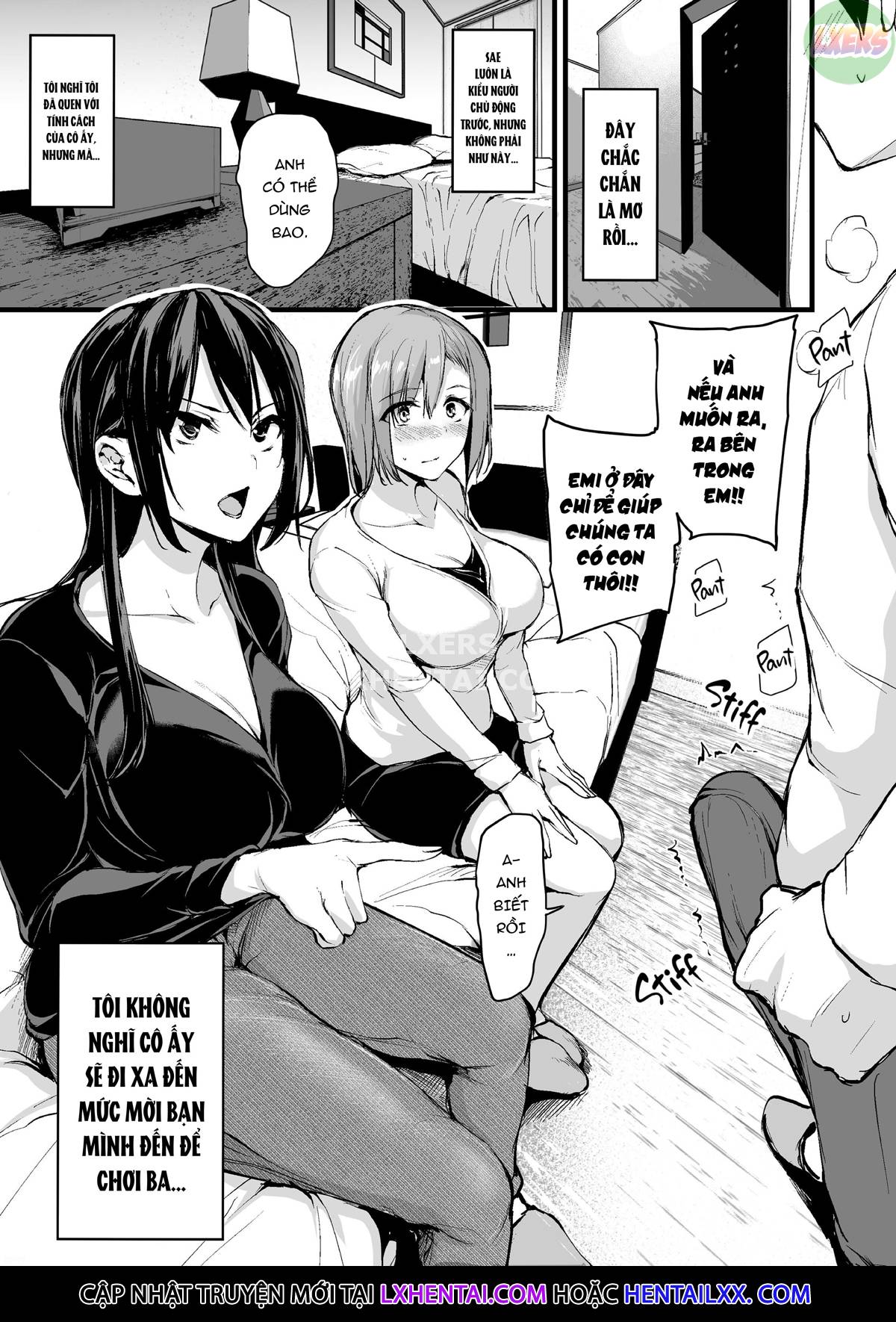 Kyonyuu ga Futari Inai to Bokki Shinai Otto no Tame ni Tomodachi o Tsurete Kita Tsuma Chap 1 - Page 12