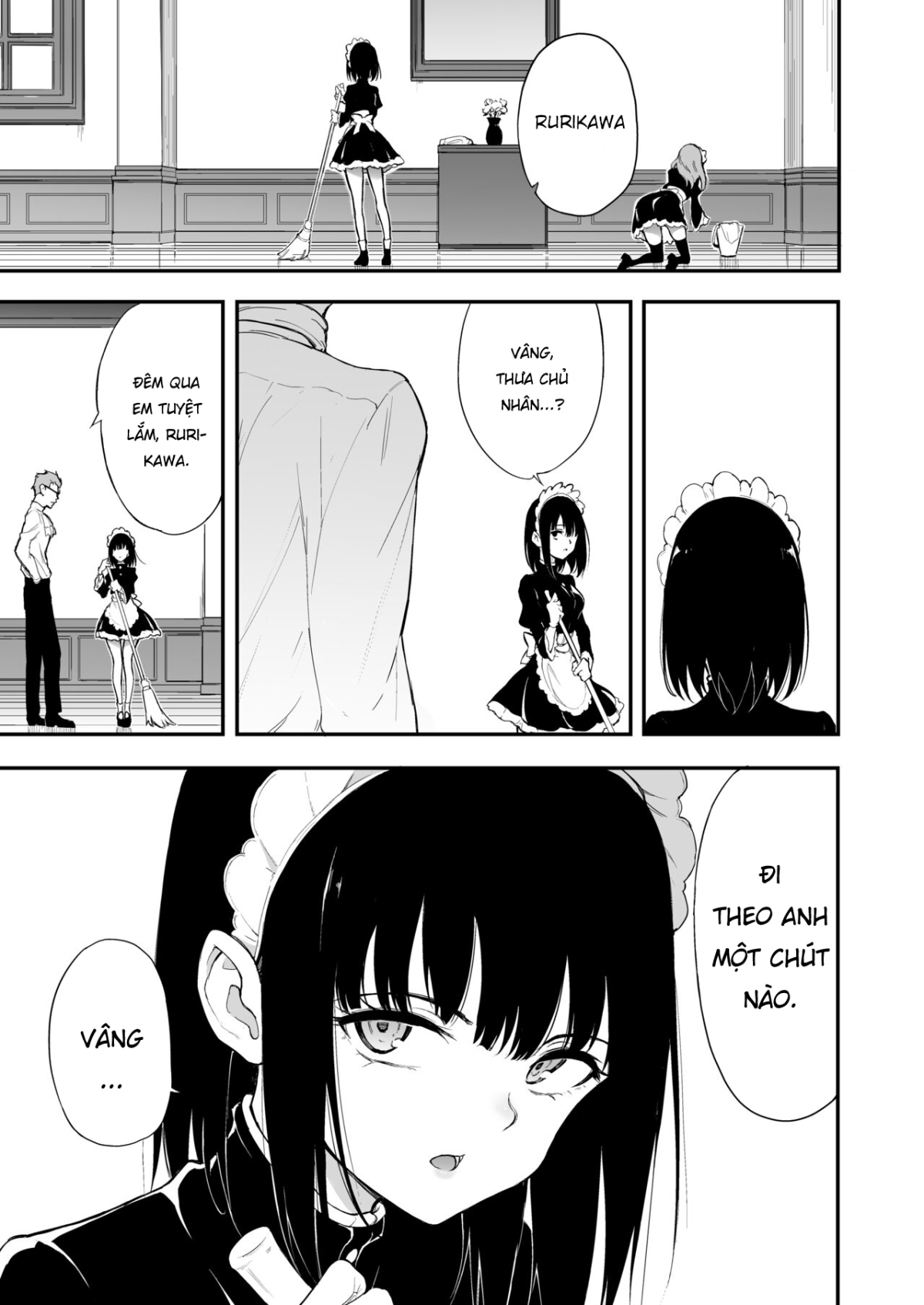 Maid Kyouiku -Botsuraku Kizoku Rurikawa Tsubaki Chapter 3 - Page 6