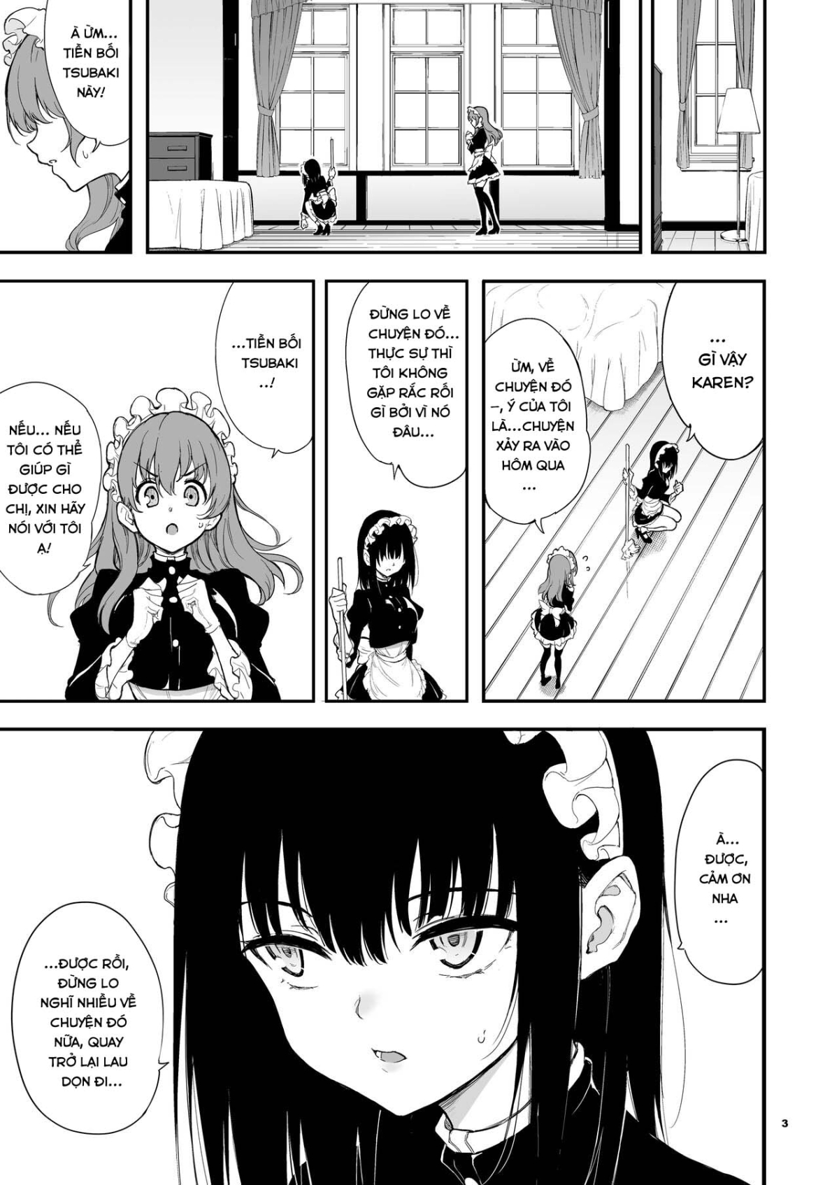 Maid Kyouiku -Botsuraku Kizoku Rurikawa Tsubaki Chapter 4 - Page 3