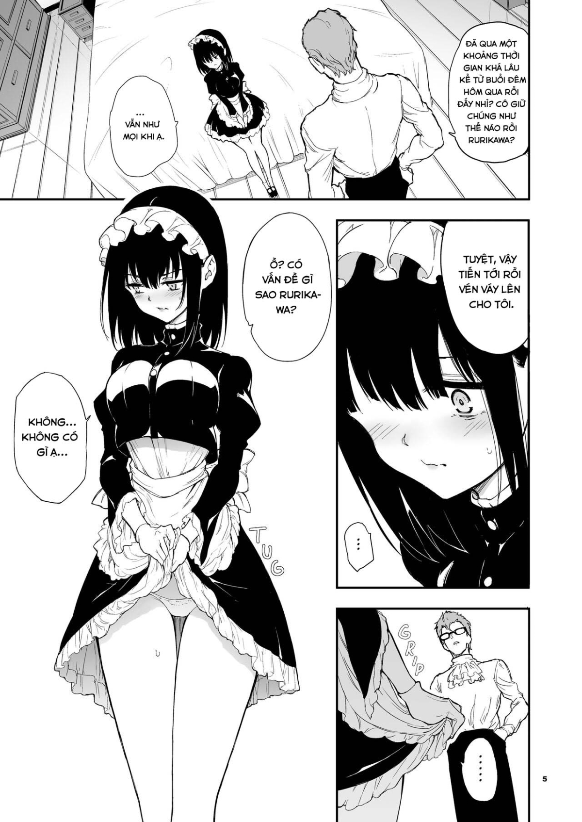 Maid Kyouiku -Botsuraku Kizoku Rurikawa Tsubaki Chapter 4 - Page 5