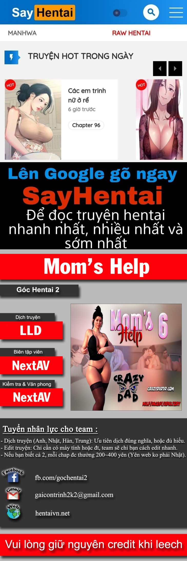 Mom’s Help Vol6 - Chap 18: Tốt hơn nếu đó là con. - Page 1