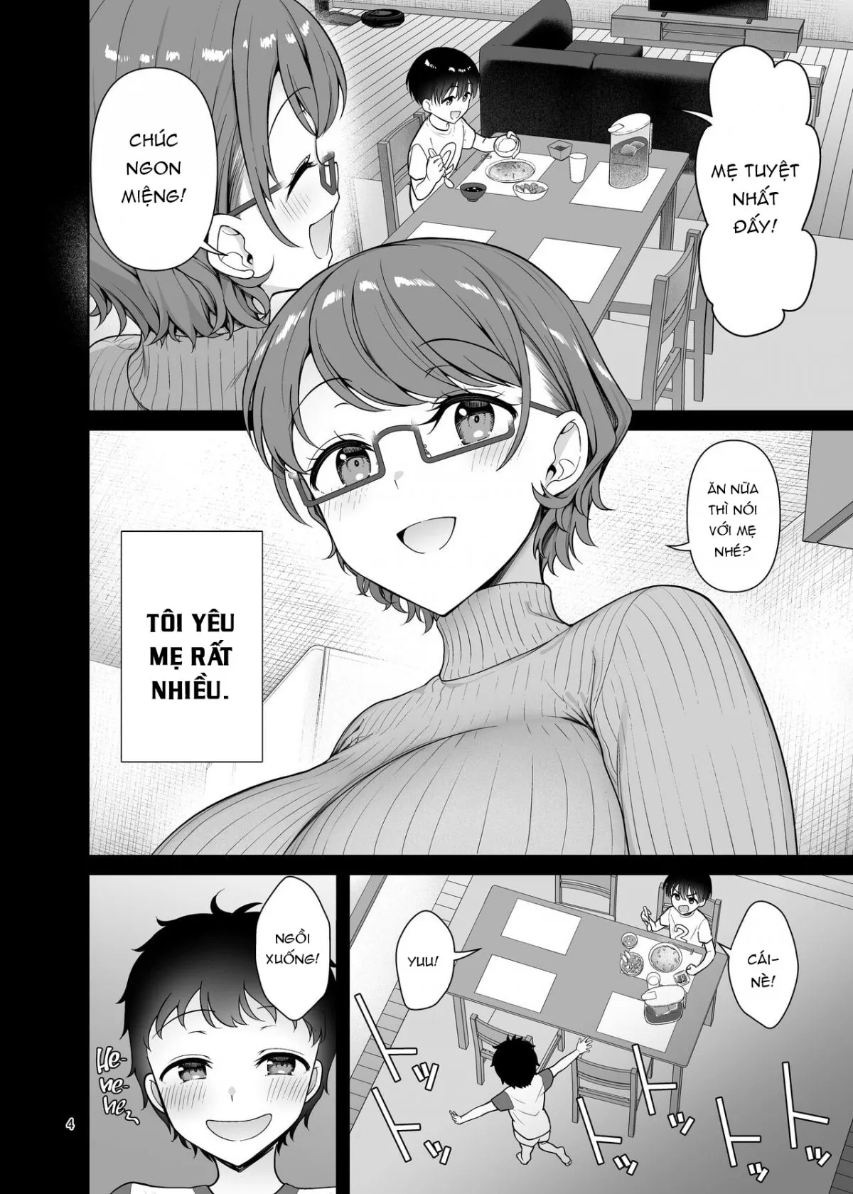 My Mom Turns Into a Slut for My Little Brother, and Him Alone Oneshot - Page 4