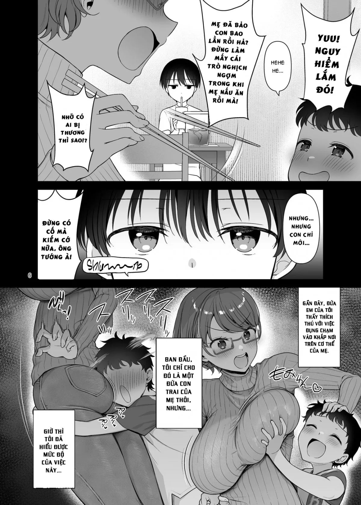 My Mom Turns Into a Slut for My Little Brother, and Him Alone Oneshot - Page 6