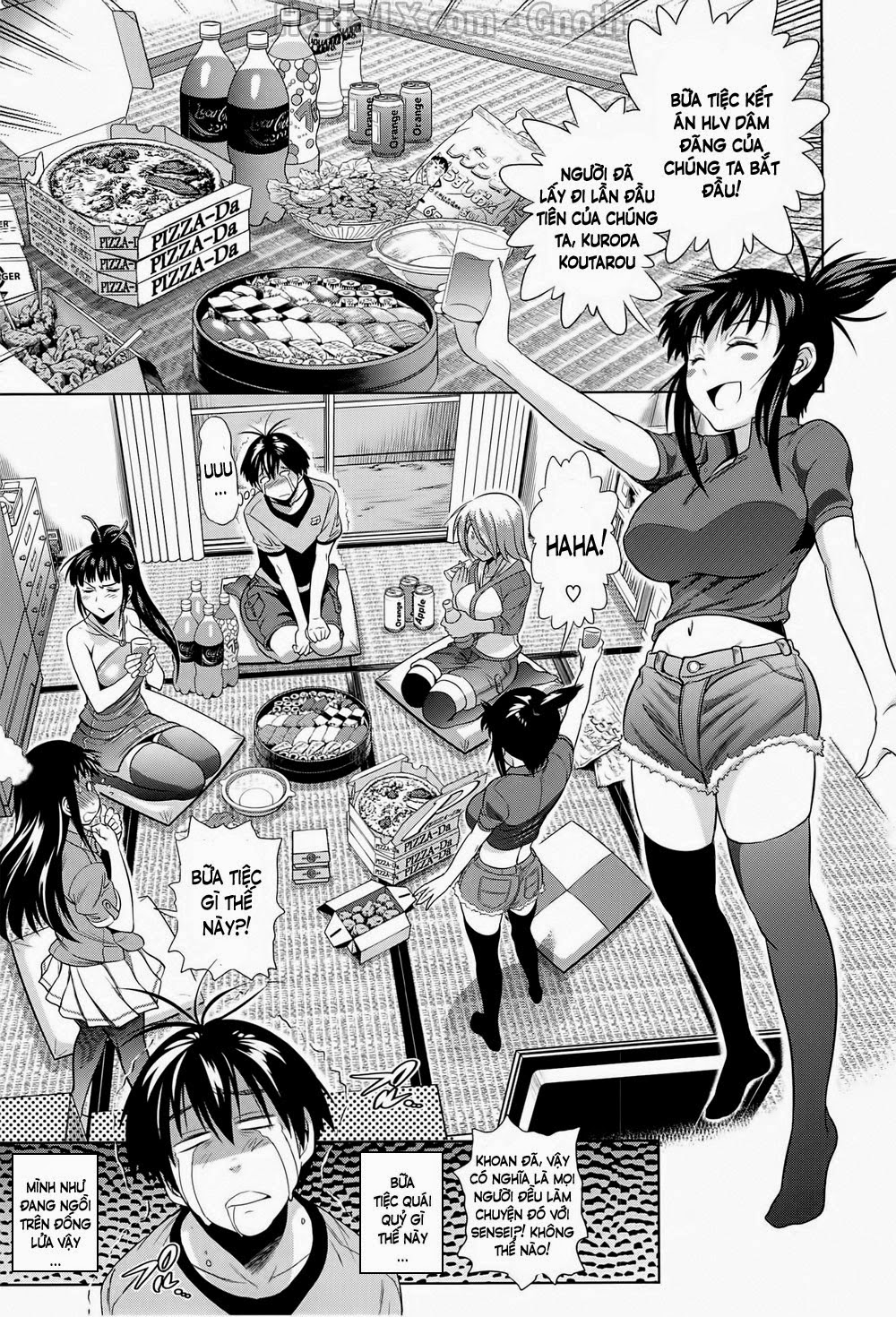 Những cô nàng ở clb bóng vợt + Sau 2 năm Chapter 5 - Page 4