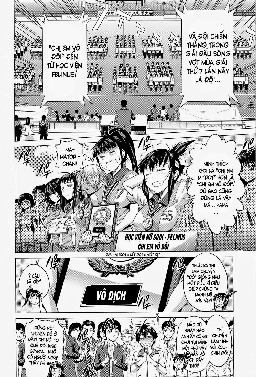 Những cô nàng ở clb bóng vợt + Sau 2 năm Chapter 6 - Page 39