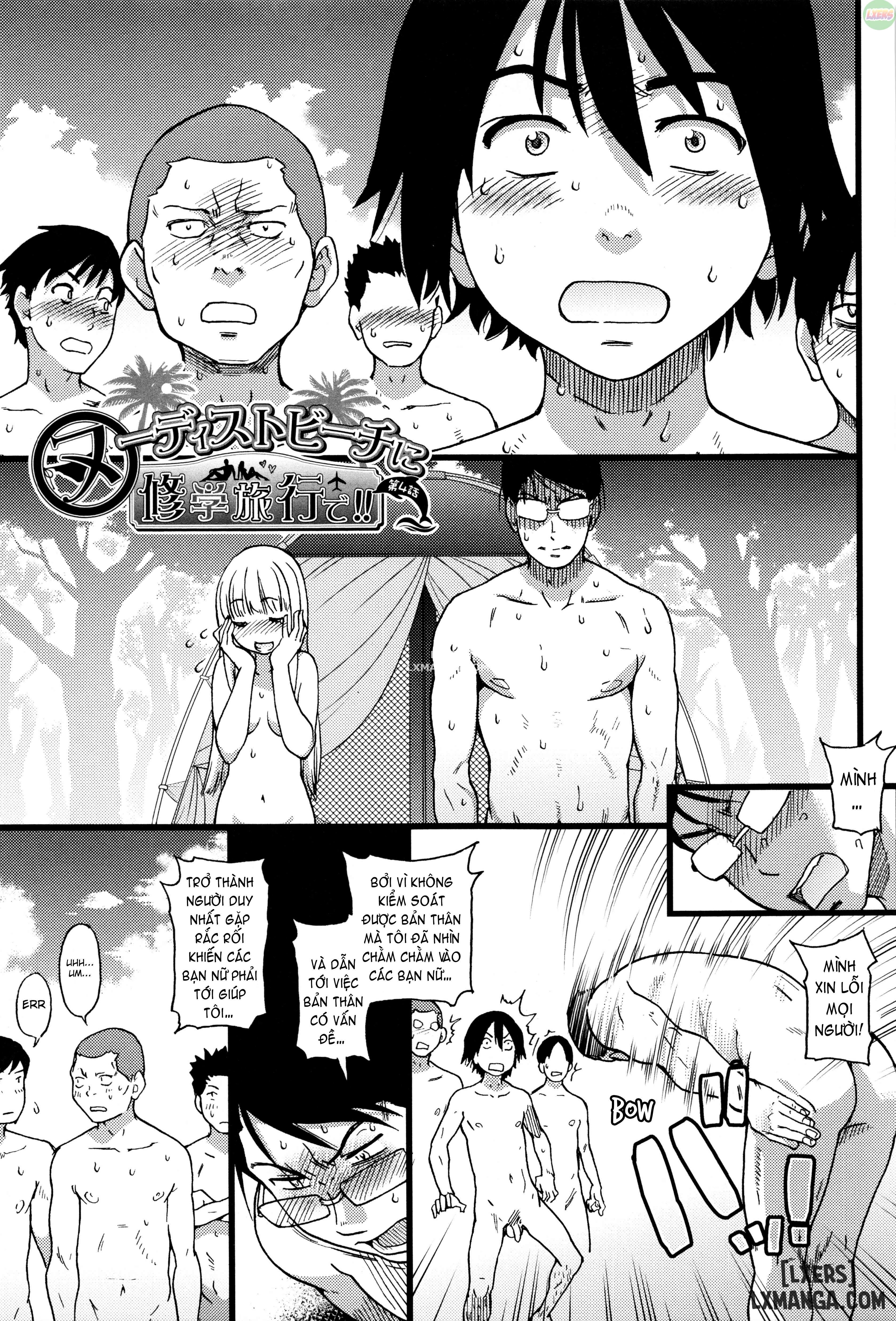 Nudist Beach ni Shuugakuryokou de Chapter 4 - Page 4