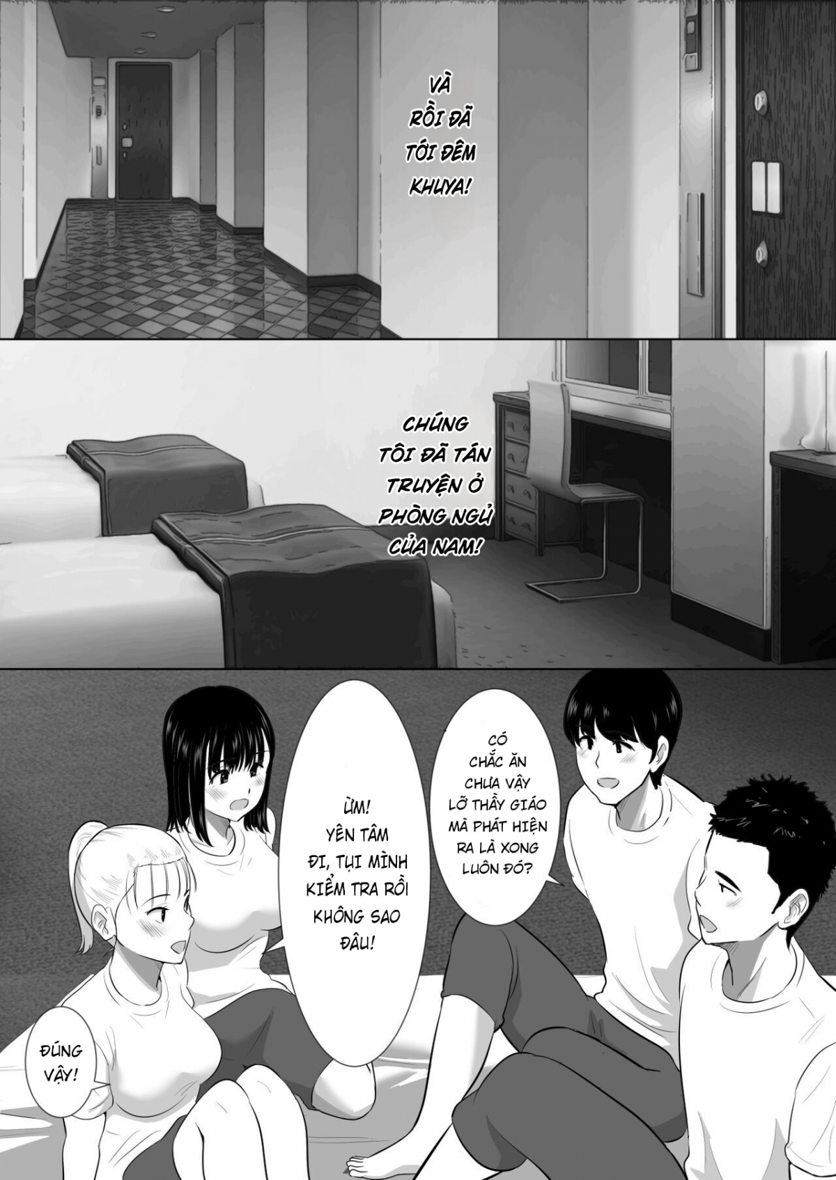 Shuugaku Ryokouchuu ni Mikkai ga Bare Hansei Beya de Seikatsu Shidou ni Netorare Oneshot - Page 9