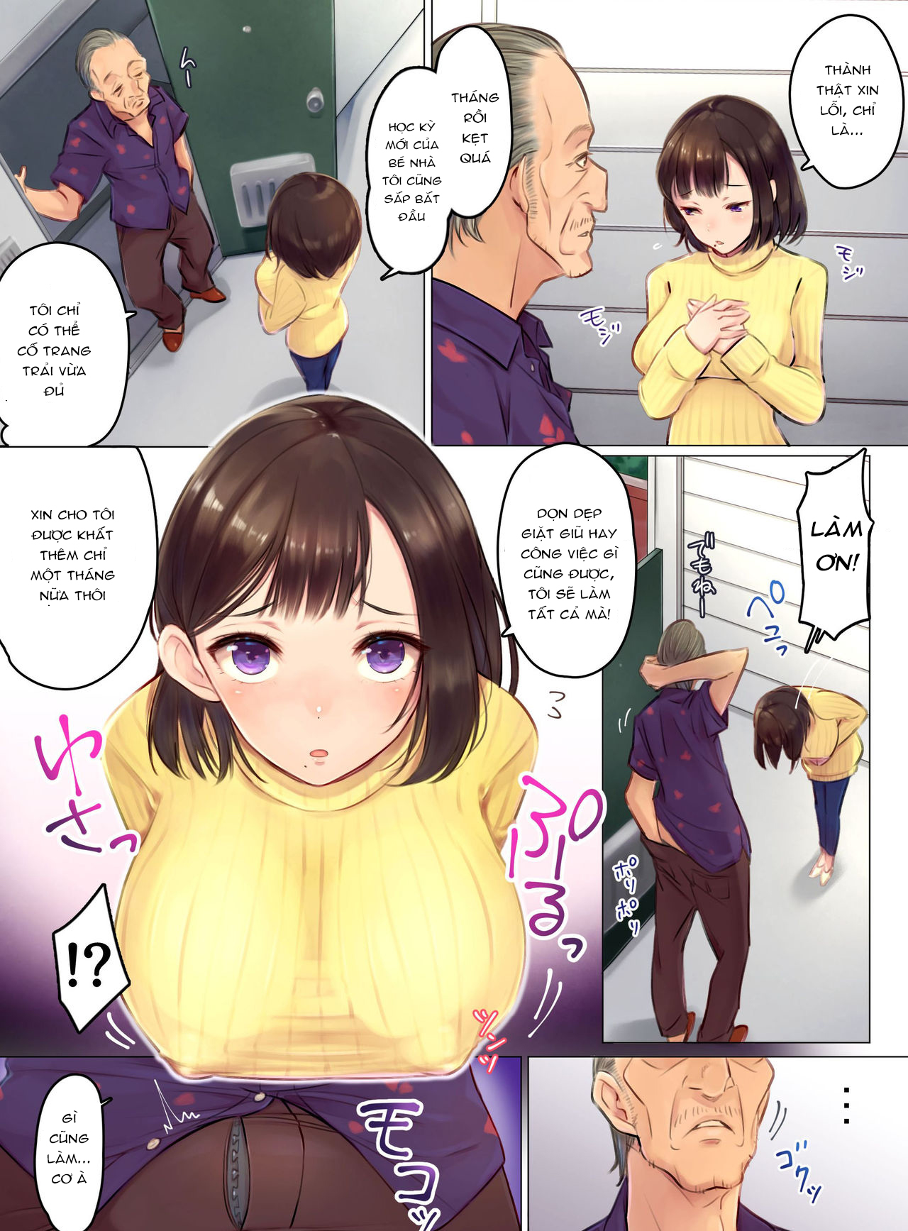 Tainou Yachin wa Karada Barai de ~Kichiku Ooya ni Netorareru Bijin Oyako~ Oneshot - Page 5