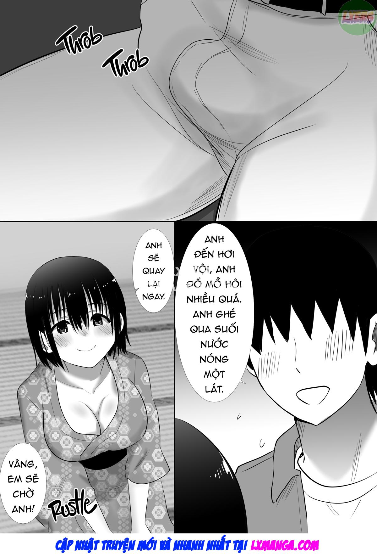 Taken at the Hot Spring - My Busty Honey and Her Pal's Hung Boyfriend Chapter 2 END - Page 19