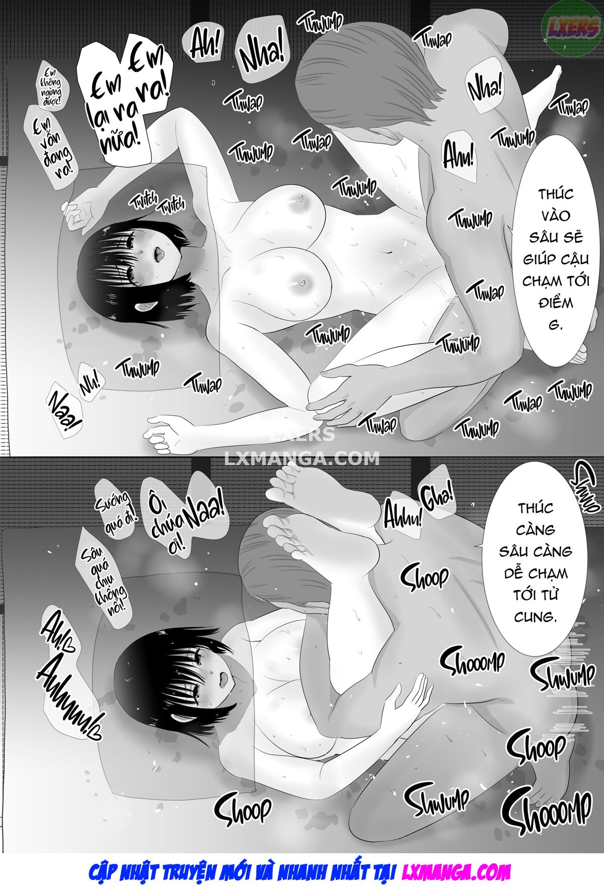 Taken at the Hot Spring - My Busty Honey and Her Pal's Hung Boyfriend Chapter 2 END - Page 34