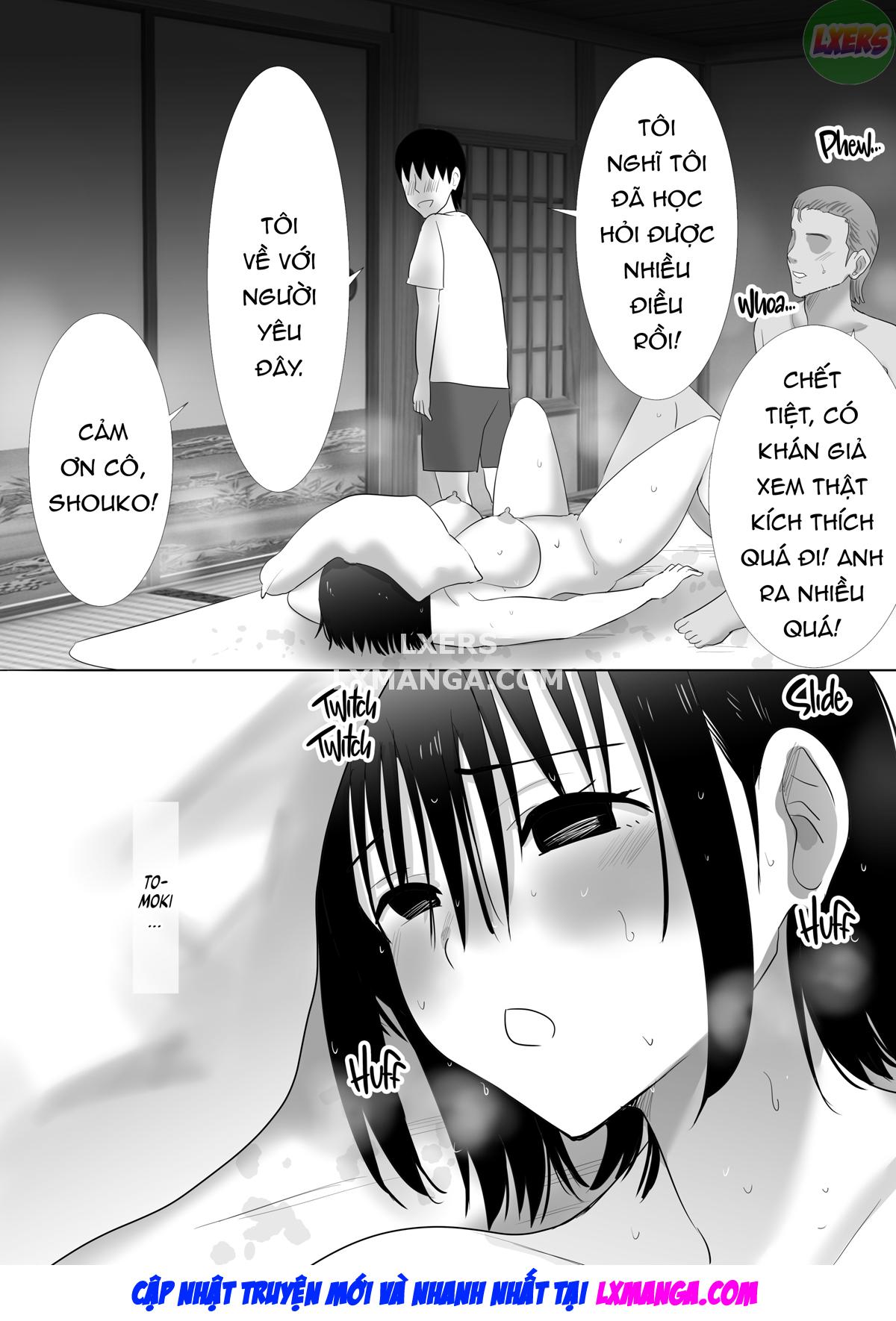 Taken at the Hot Spring - My Busty Honey and Her Pal's Hung Boyfriend Chapter 2 END - Page 37