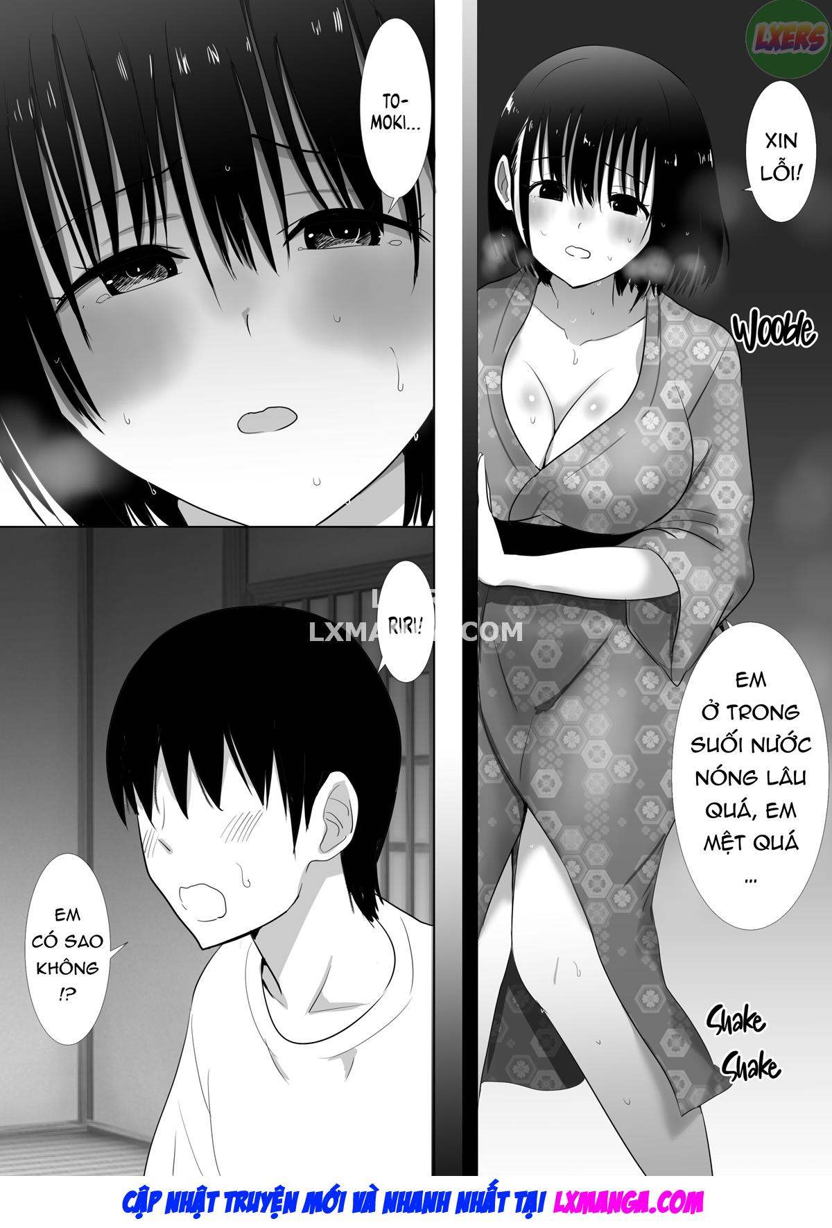 Taken at the Hot Spring - My Busty Honey and Her Pal's Hung Boyfriend Chapter 2 END - Page 48