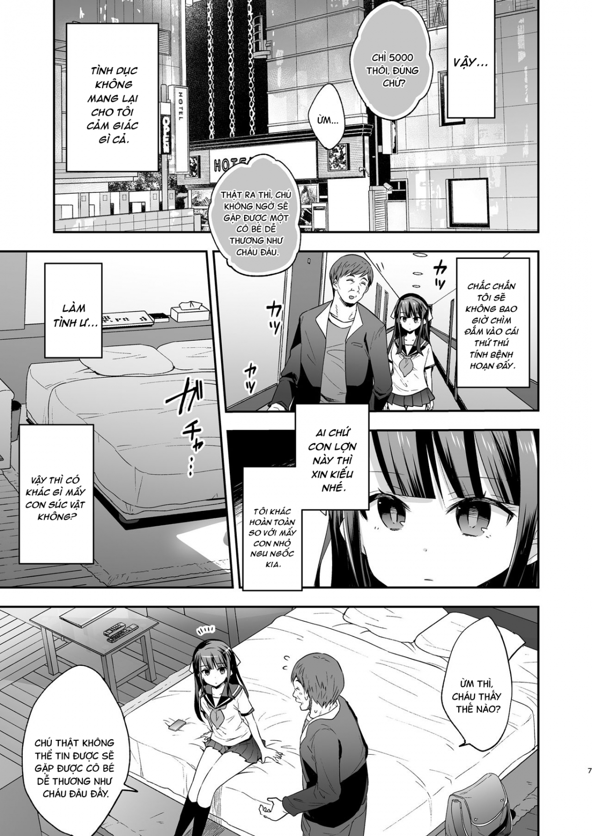 The day when the serious girl lost against the Oji-san Oneshot - Page 8