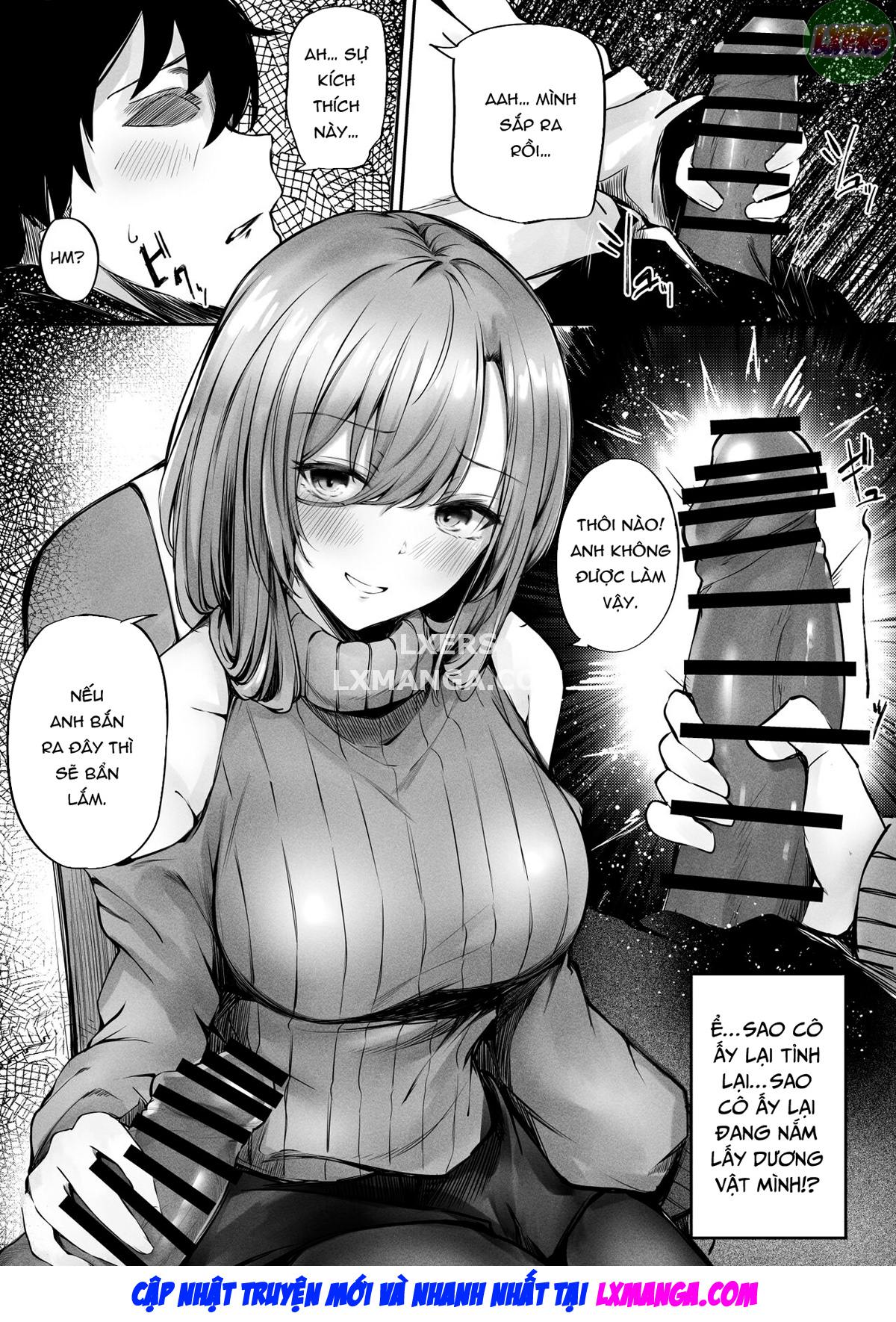 The Lady Next To Me Was Too Lewd I Masturbated And She Secretly Helped Me Out Oneshot - Page 14