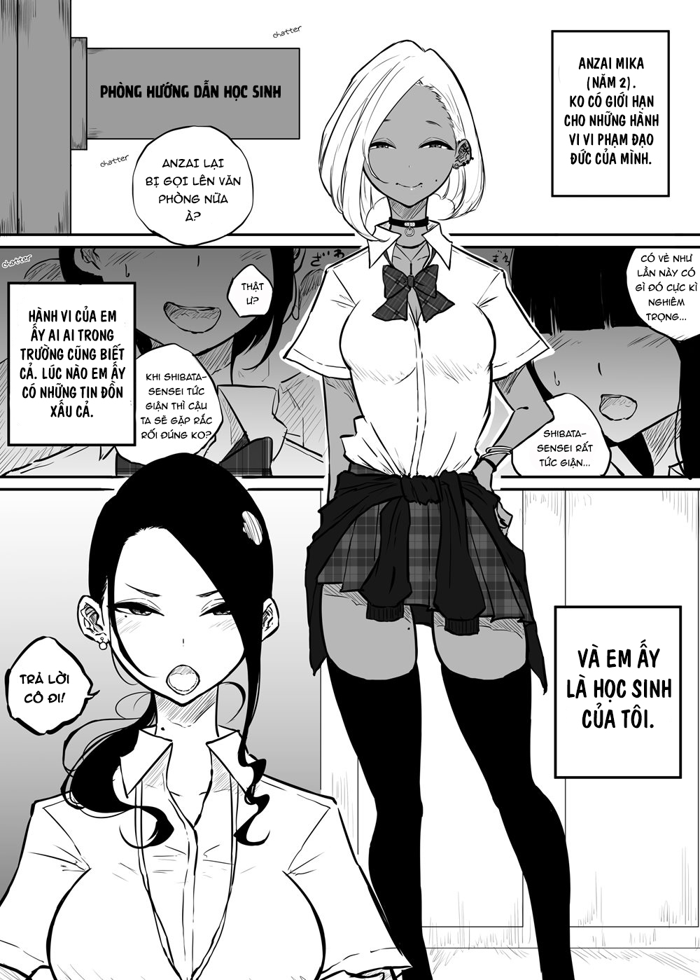 The Story of a Strict Teacher Who Got Fucked by Her Gyaru Bitch Student Chap 1 - Page 3