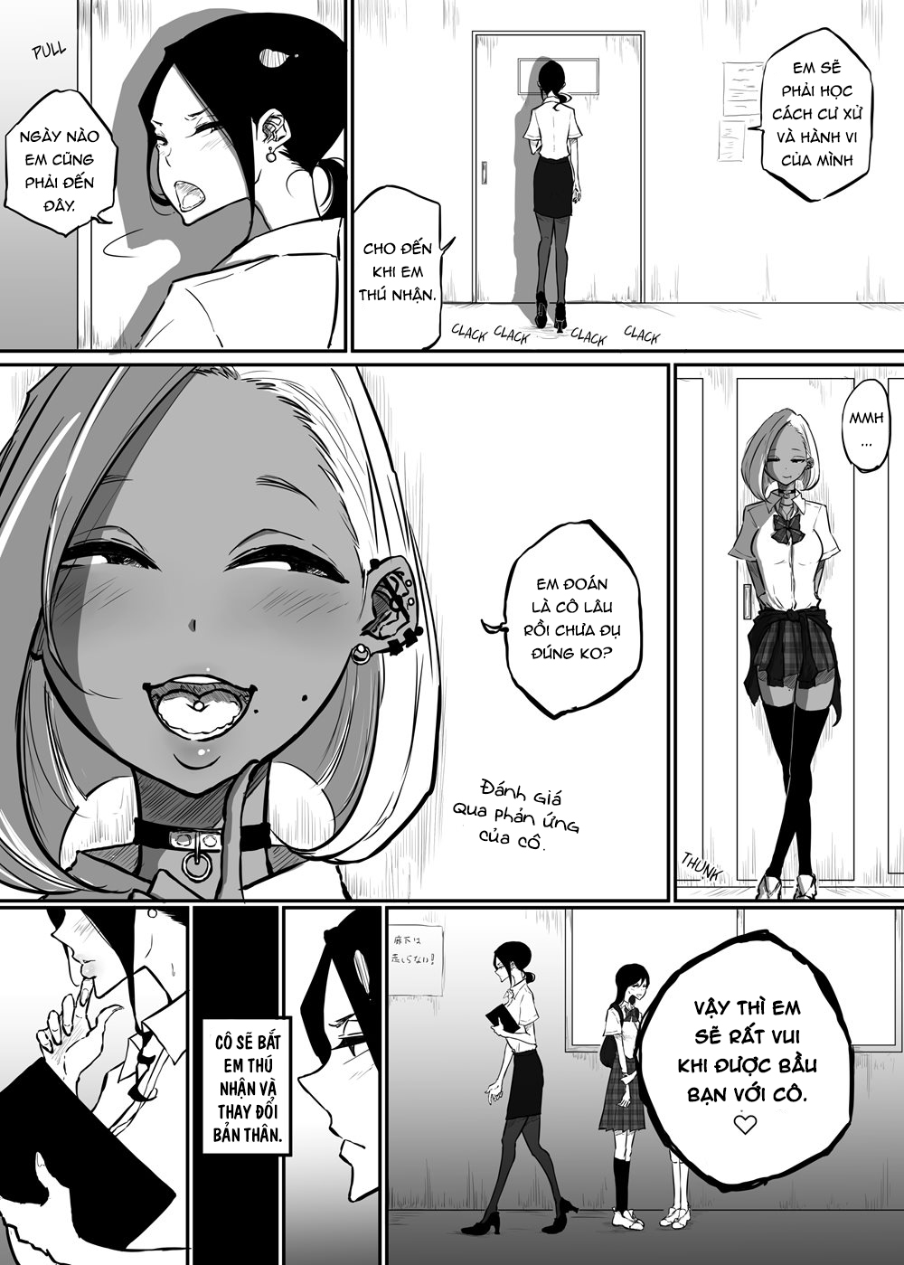 The Story of a Strict Teacher Who Got Fucked by Her Gyaru Bitch Student Chap 1 - Page 7