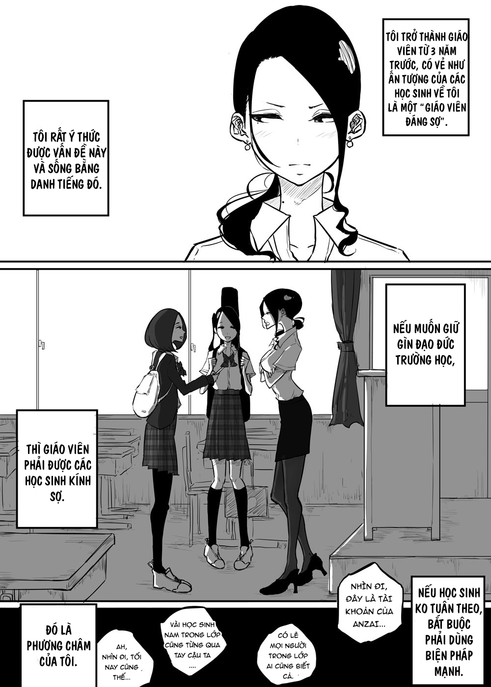 The Story of a Strict Teacher Who Got Fucked by Her Gyaru Bitch Student Chap 1 - Page 8