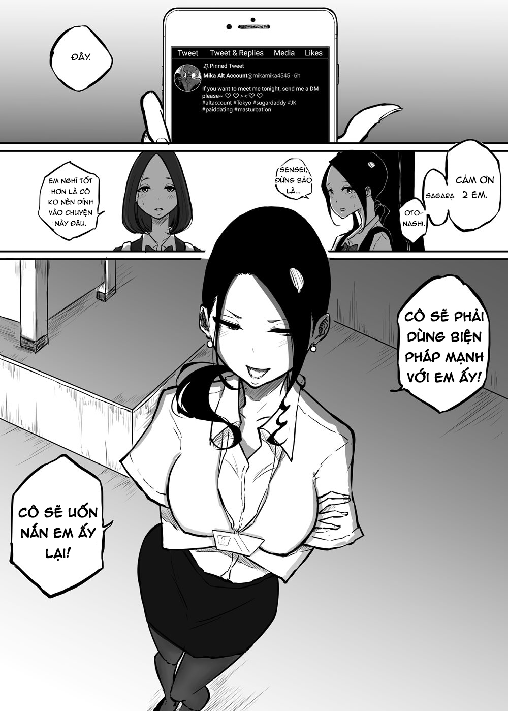 The Story of a Strict Teacher Who Got Fucked by Her Gyaru Bitch Student Chap 1 - Page 9