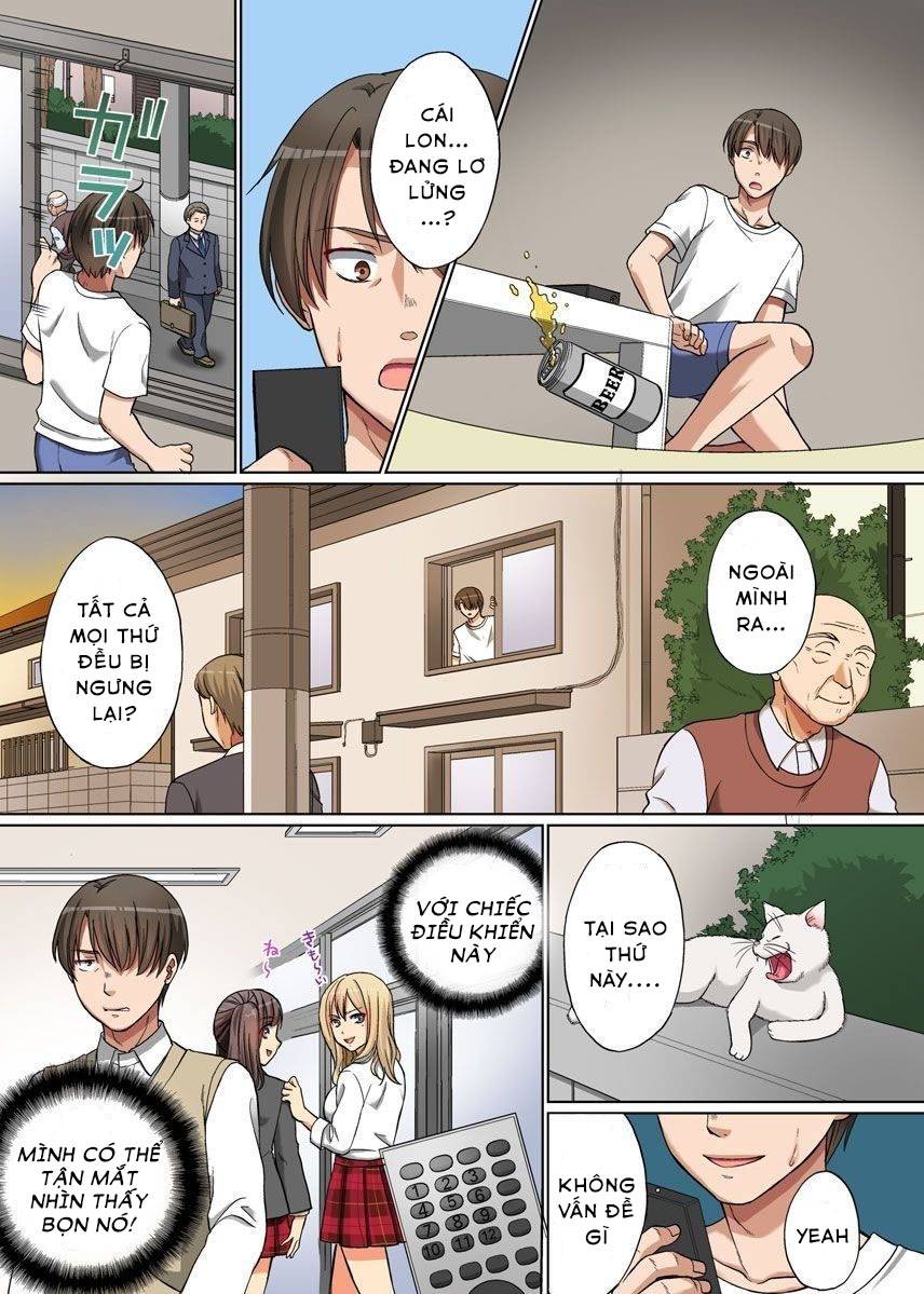 Time Stop! I tried to stop that girl’s time with the remote control Oneshot - Page 4