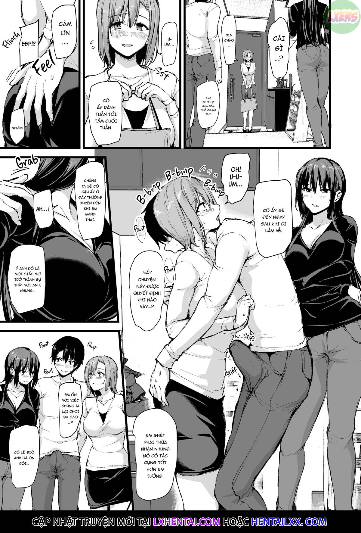 Tôi Không Cương Nổi Nên Vợ Tôi Mang Bạn Cô Âý Tới Oneshot - Page 32