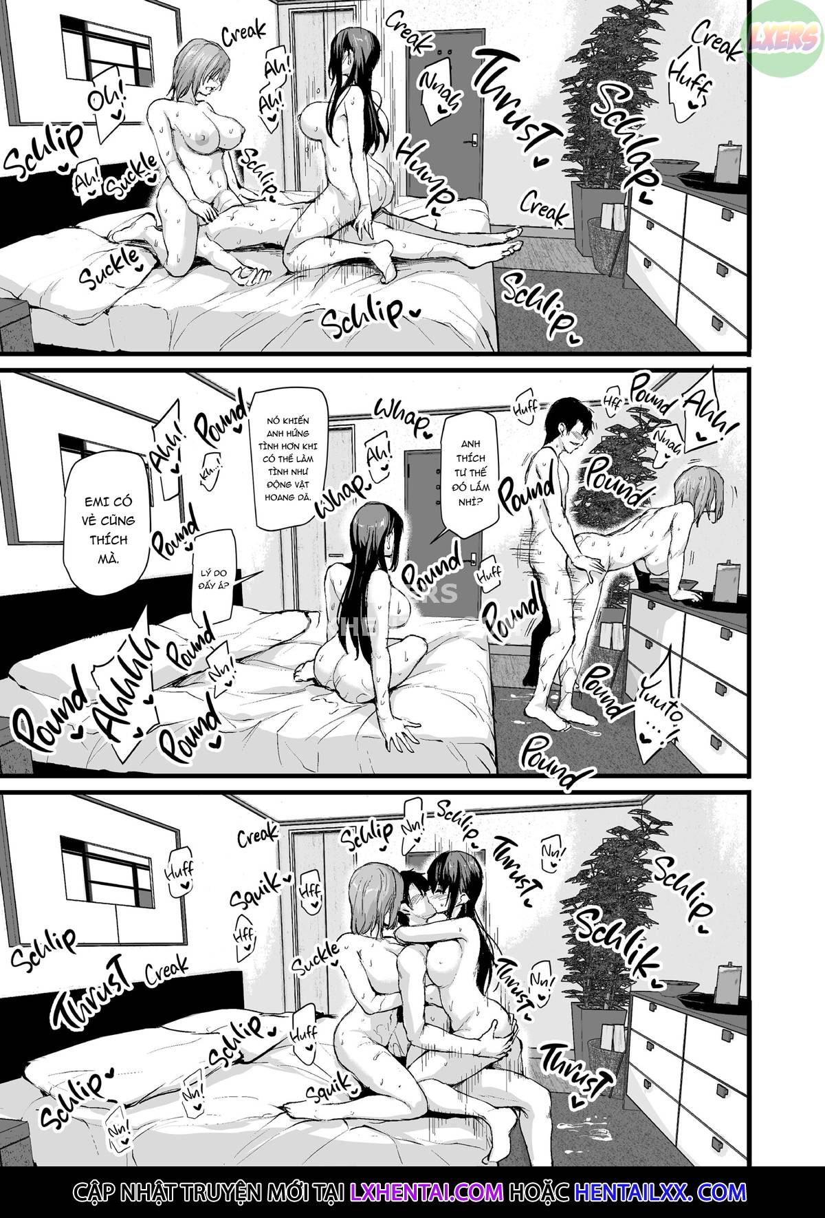 Tôi Không Cương Nổi Nên Vợ Tôi Mang Bạn Cô Âý Tới Oneshot - Page 52