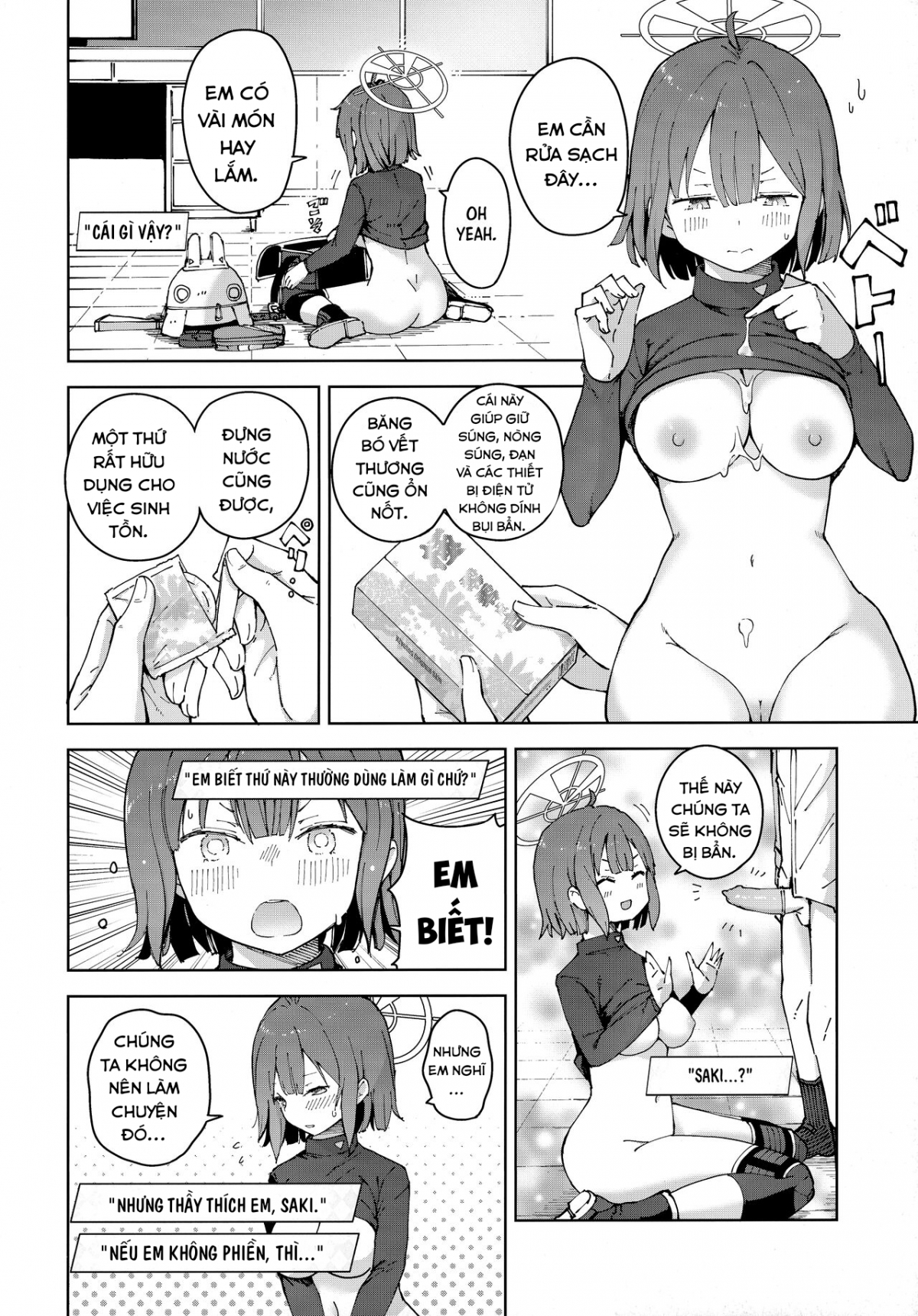 Tôi nứng sau khi ngửi mùi của Saki. (Blue Archive) Oneshot - Page 18