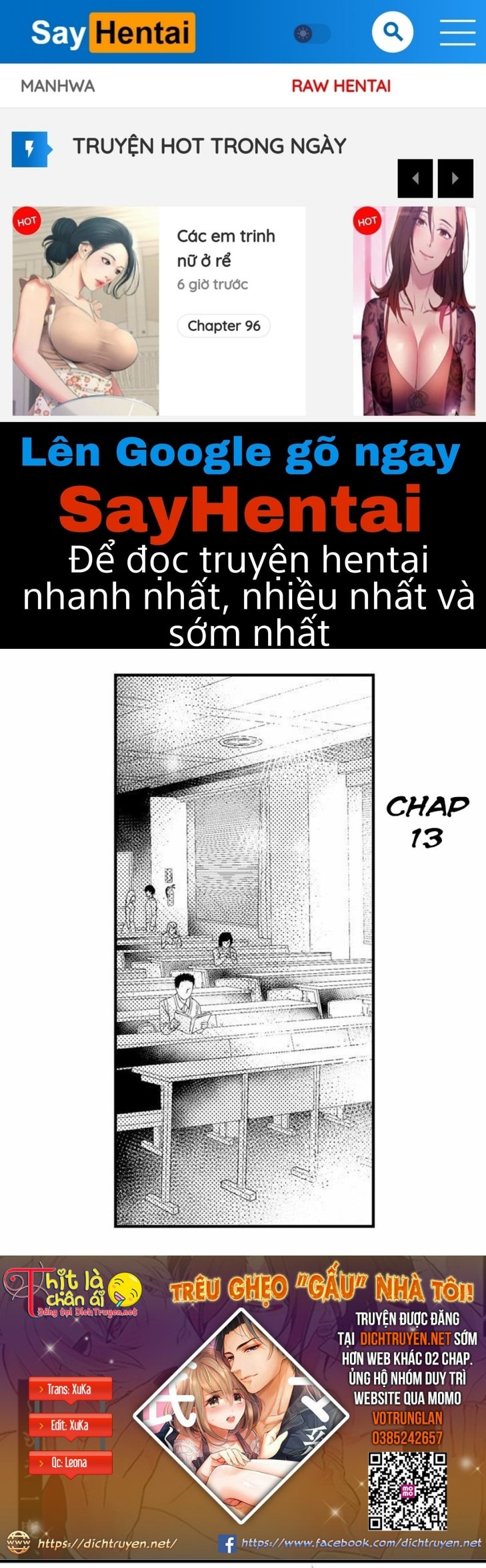 Trêu Ghẹo Gấu Nhà Tôi! Chapter 13 - Page 1