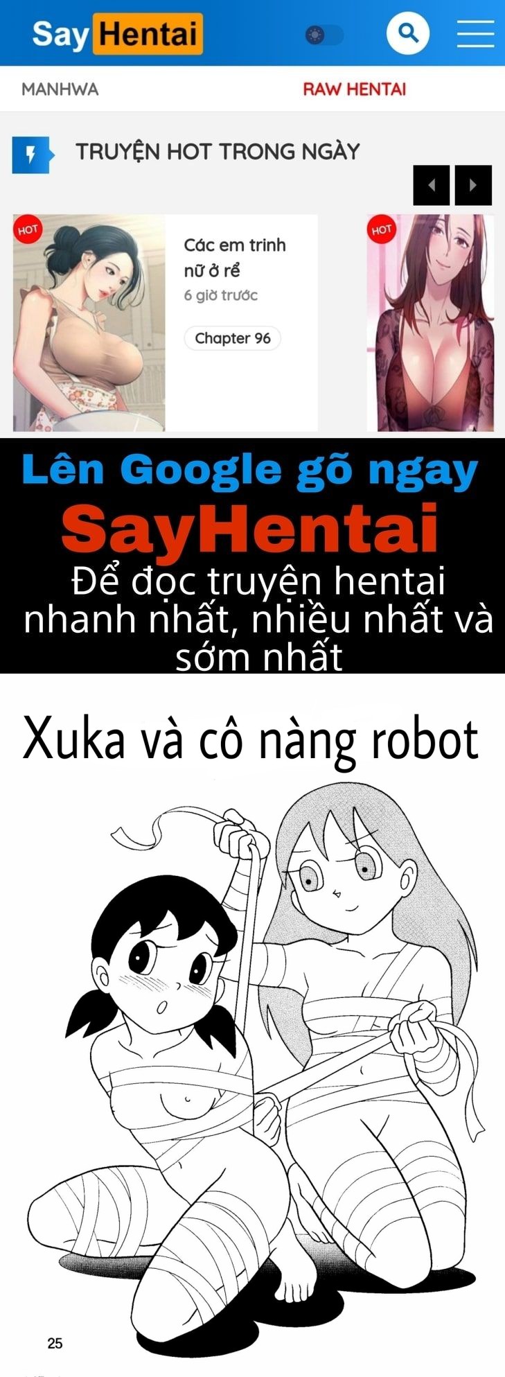 Tuyển Tập Doraemon Doujinshi 18+ Chap 12- Xuka và cô nàng Robot - Page 1