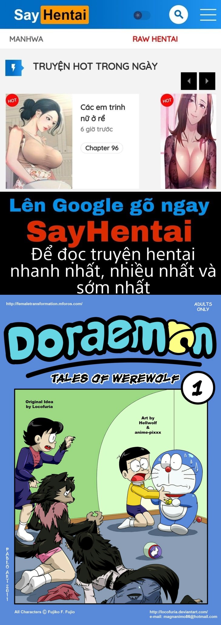 Tuyển Tập Doraemon Doujinshi 18+ Chap 19- Kem chó sói 1 - Page 1